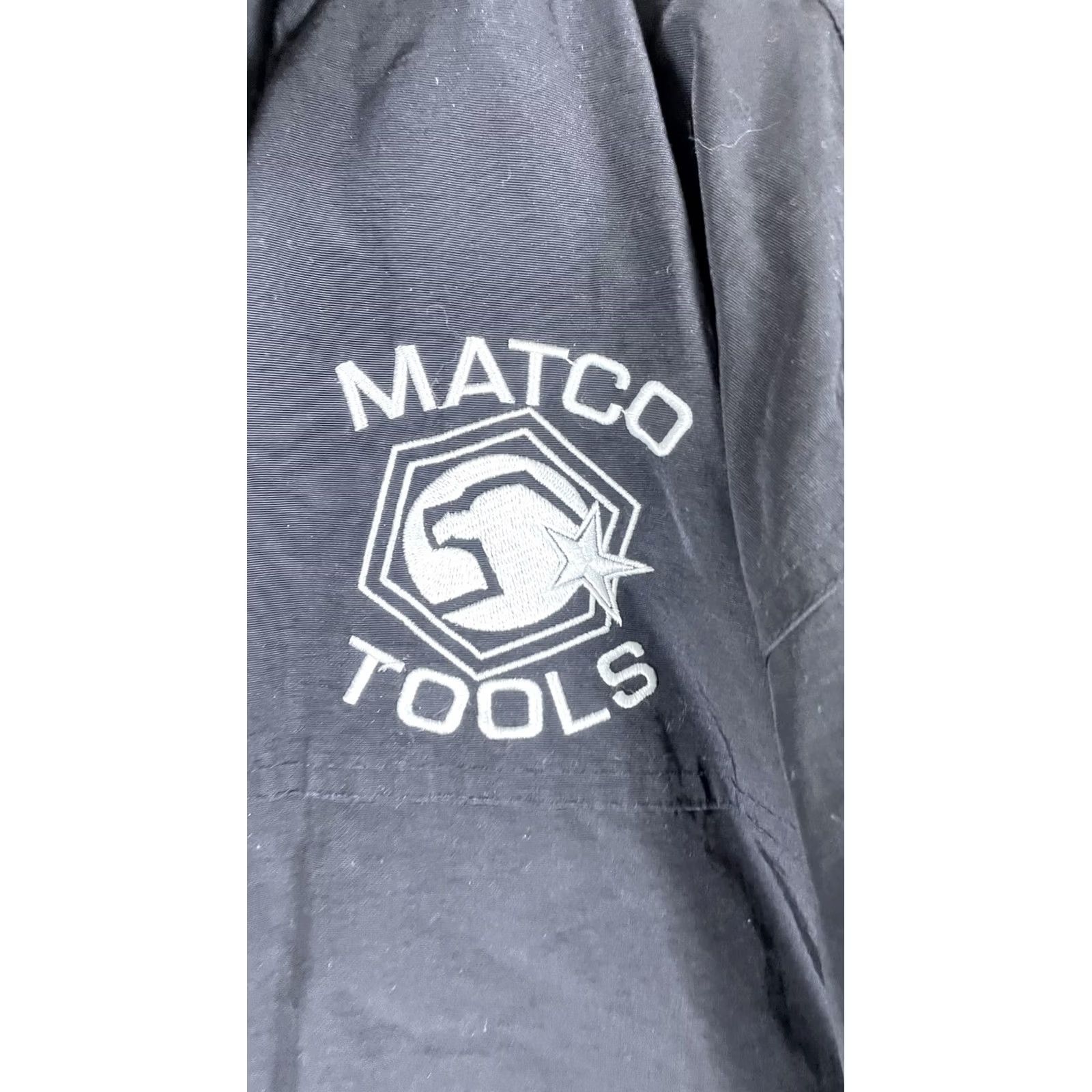 Logo 7 VINTAGE Matco Tools Jacket Mens XL Black Insulated Bomber Full Zip Logo Nylon Workwear Size US XL / EU 56 / 4 - 2 Thumbnail