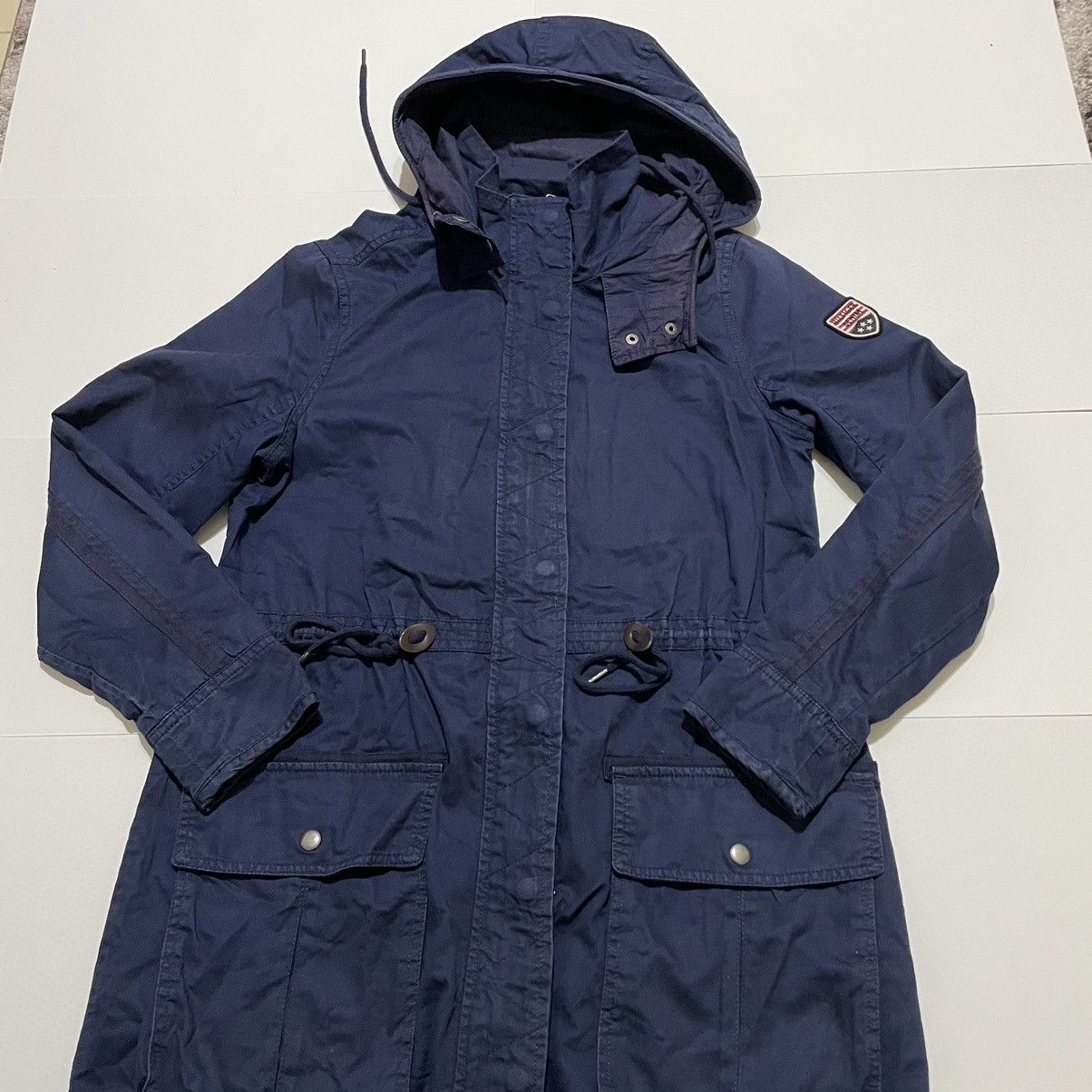 Tommy Hilfiger Hilfiger Denim Blue Women's Lightweight Waterproof Jacket Size S / US 4 / IT 40 - 2 Thumbnail