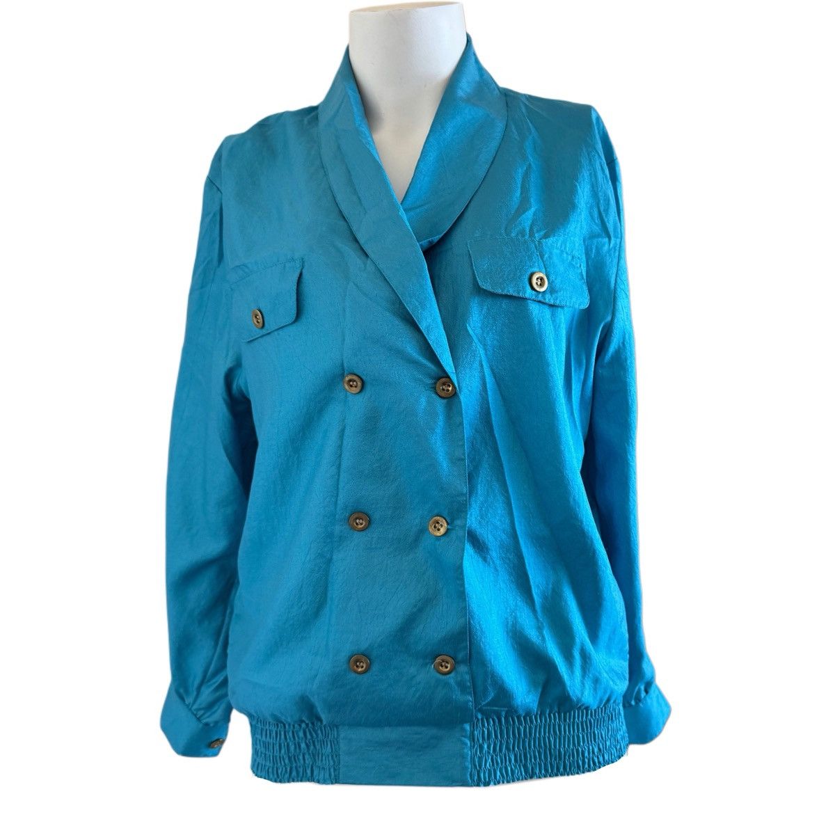 Other D.K Gold L women’s 80s vintage silky satin teal electric Size M / US 6-8 / IT 42-44 - 1 Thumbnail