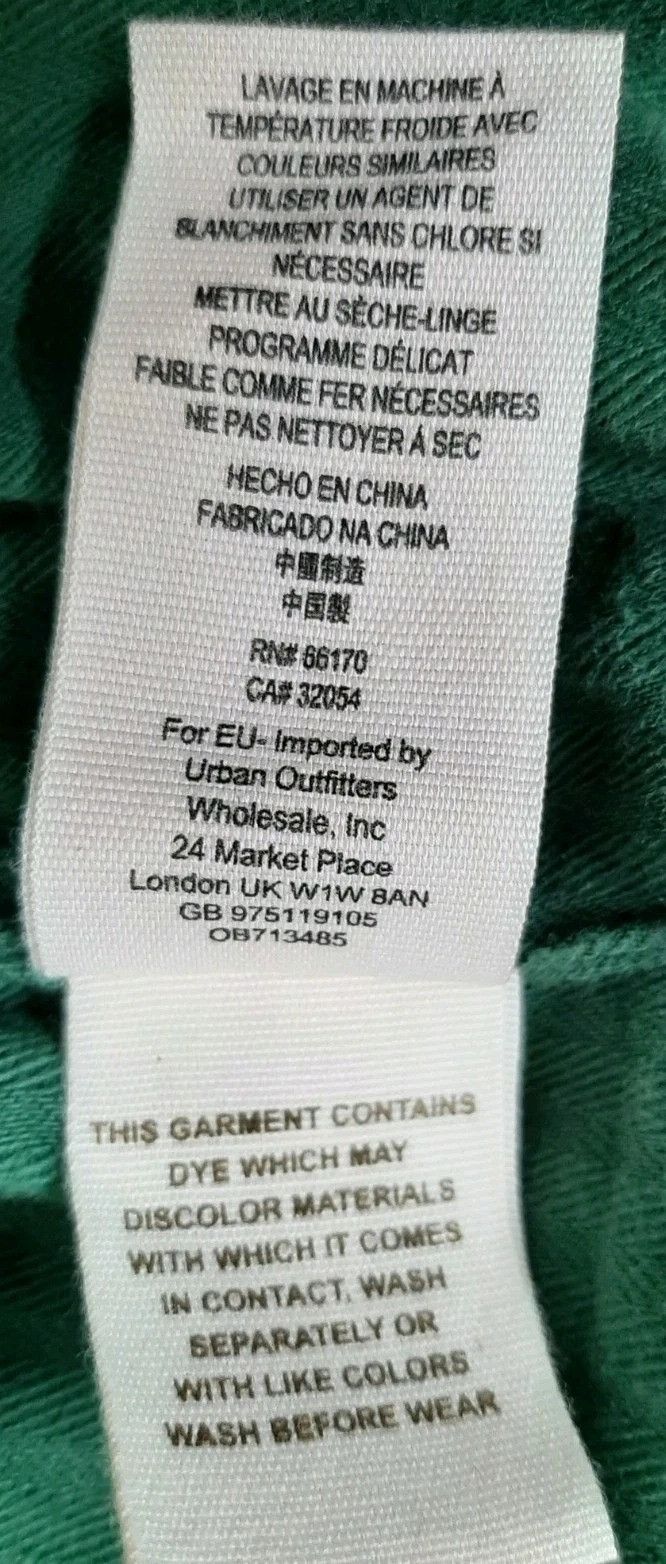 Free People Free People Jacket Green Velvet Trucker Full Zip Oversized Size XS / US 0-2 / IT 36-38 - 5 Thumbnail