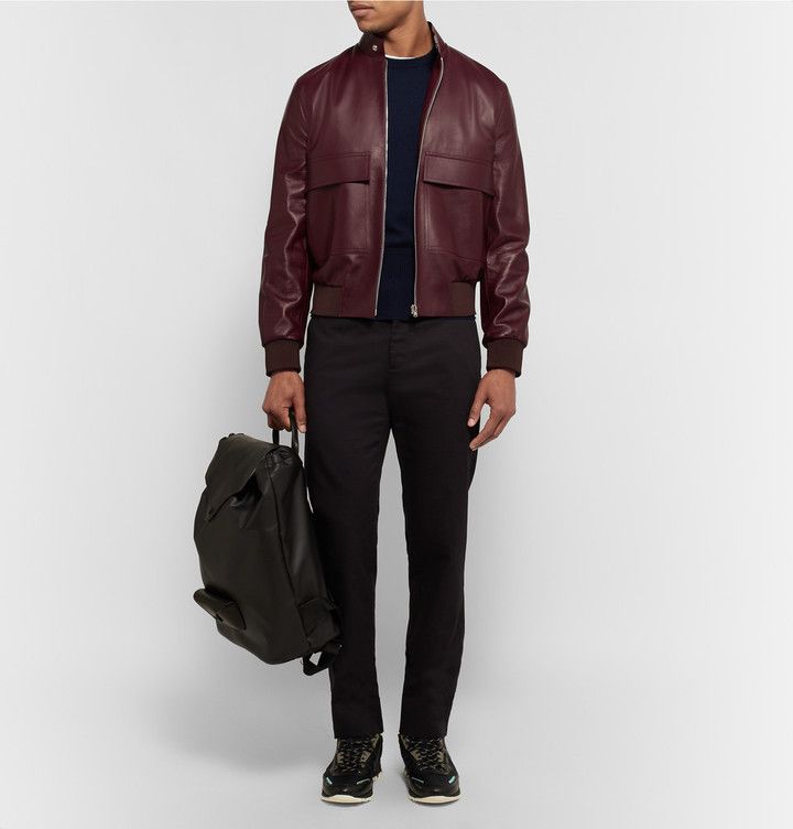 Paul Smith Paul Smith Burgundy Mens Bomber Jacket Size US M / EU 48-50 / 2 - 1 Thumbnail