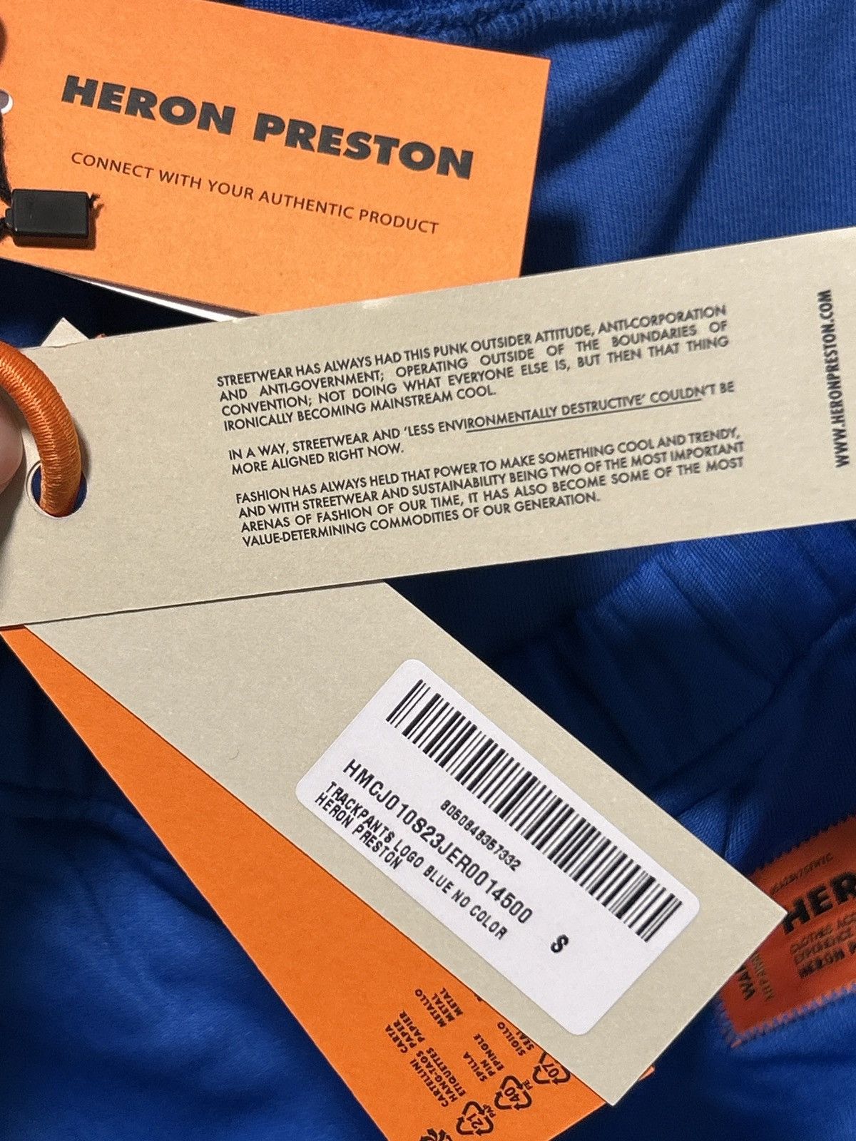 Heron Preston Heron Preston Blue Track Pants New Size US 30 / EU 46 - 16 Thumbnail