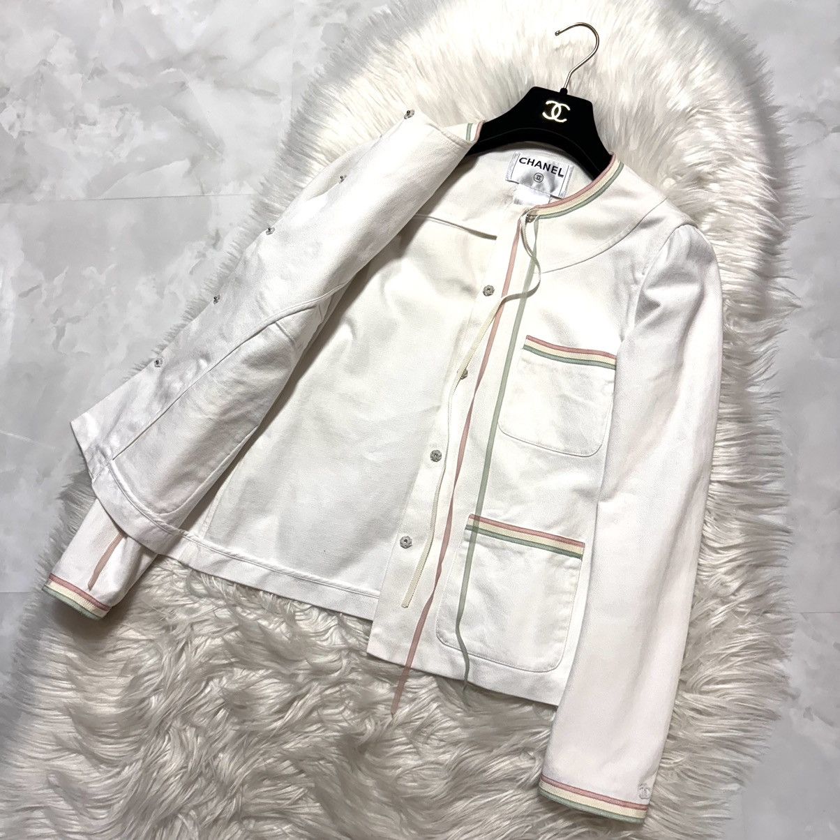 Chanel Chanel COCO decoration, border piping, fringe ribbon,jacket Size S / US 4 / IT 40 - 5 Thumbnail