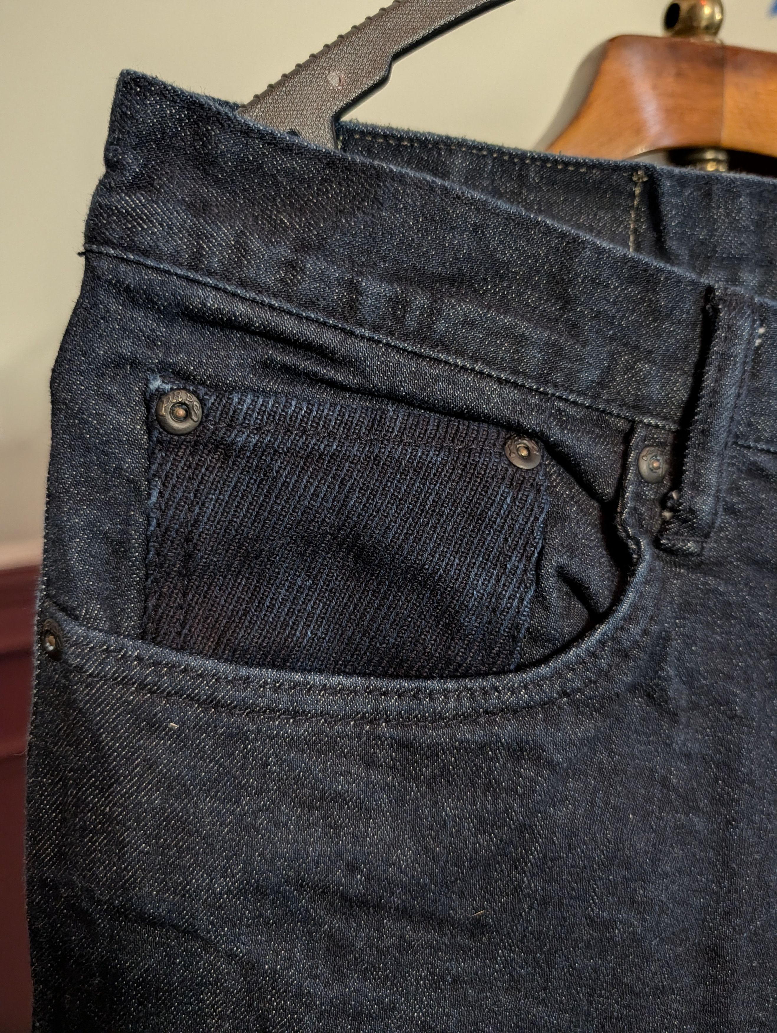 Prps Demon indigo corduroy boro patch blue denim slim jeans Size US 34 / EU 50 - 3 Thumbnail