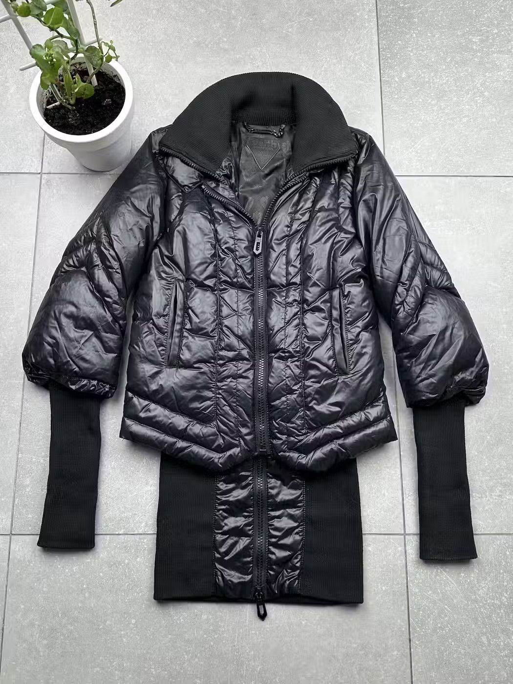image of Avant Garde x Faith Connexion Vintage Amazing Down Puffer Jacket in Black, Women's (Size XS)