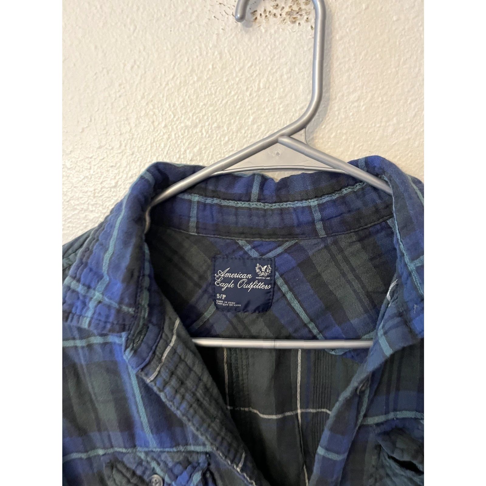 American Eagle Outfitters American Eagle Outfitters Button-Up Shirt Womens Sz S Multicolor Plaid Long Sleeve Classic/Fitted Sleeve 100% Cotton Size S / US 4 / IT 40 - 2 Thumbnail