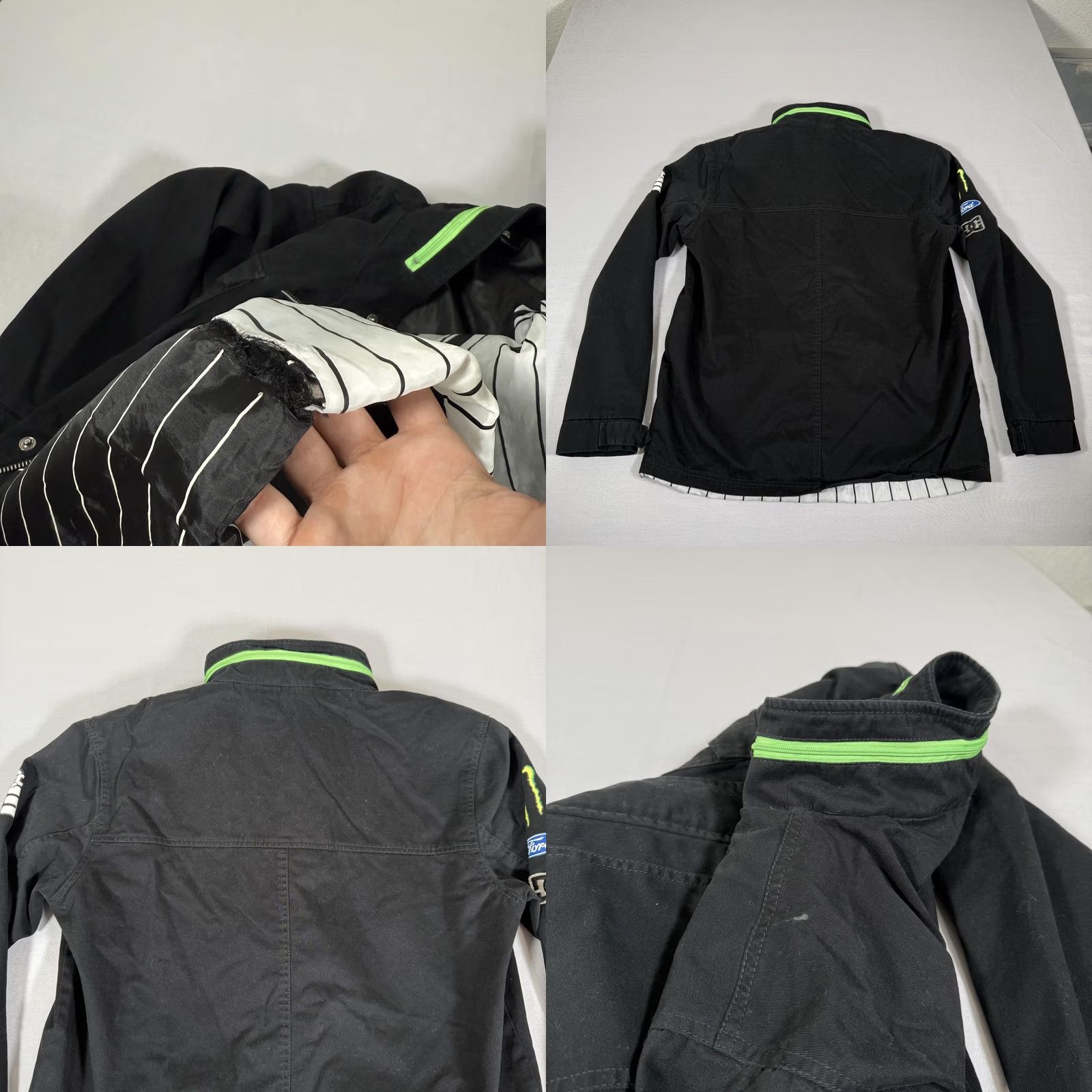 Vintage DC Jacket Mens Medium Black Ken Block Monster Energy Military Zip Up Skate Y2K Size US M / EU 48-50 / 2 - 10 Thumbnail