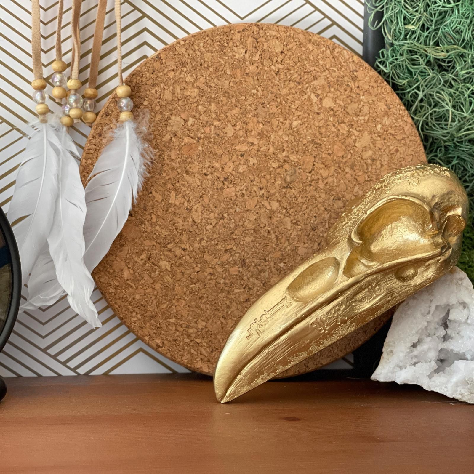 Other Crow Skull Replica, Raven Skull Sculpture, Realistic Magpie Size ONE SIZE - 5 Thumbnail