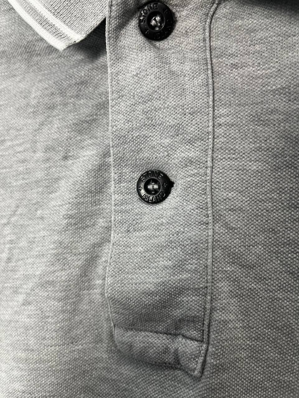 Other Stone Island Patch Program Polo Shirt Slim Fit Gray Size US XL / EU 56 / 4 - 5 Thumbnail