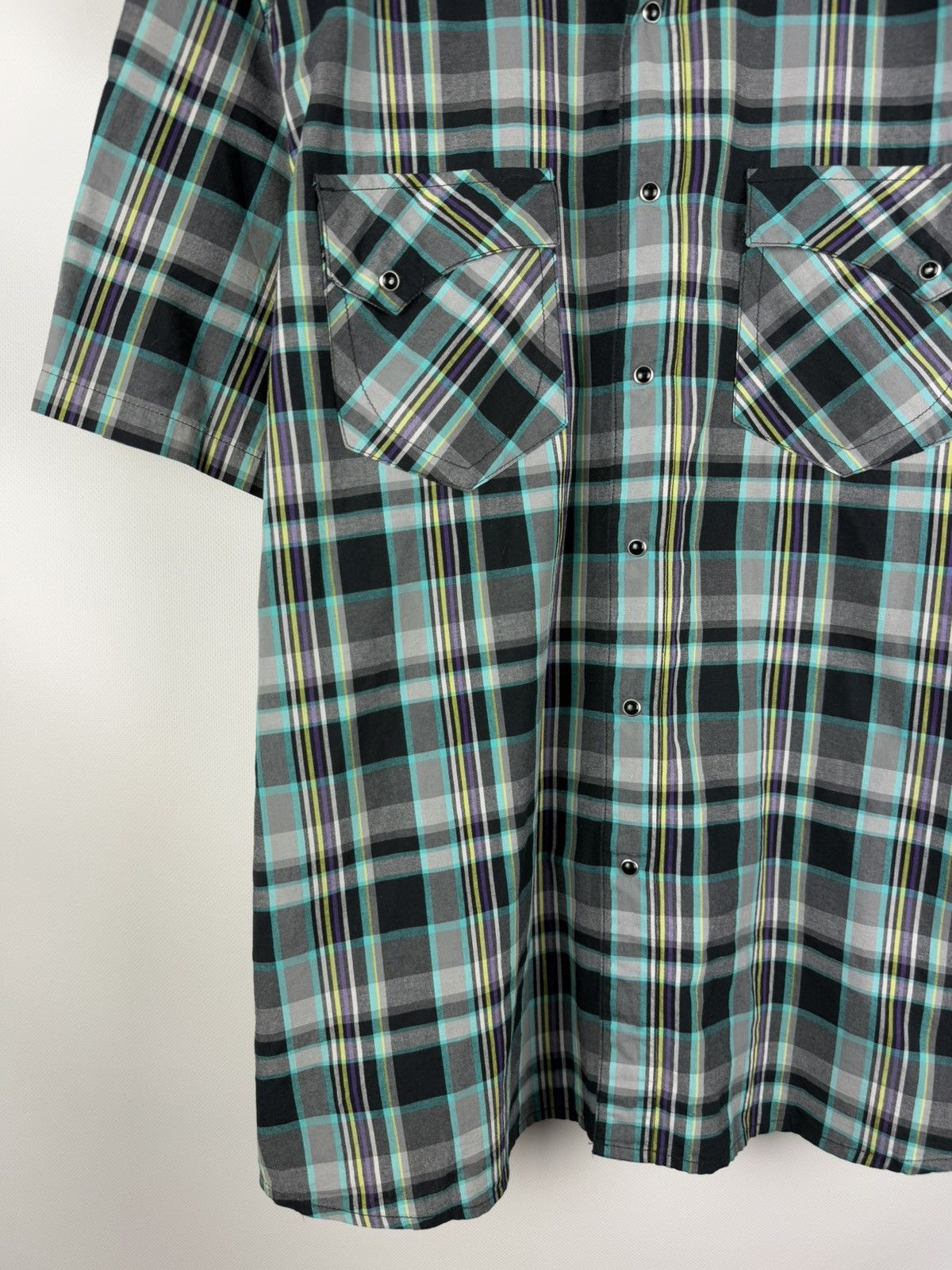 Oakley Oakley Short Sleeve Checked Western Outdoor Button Up Shirt Size US XL / EU 56 / 4 - 7 Thumbnail