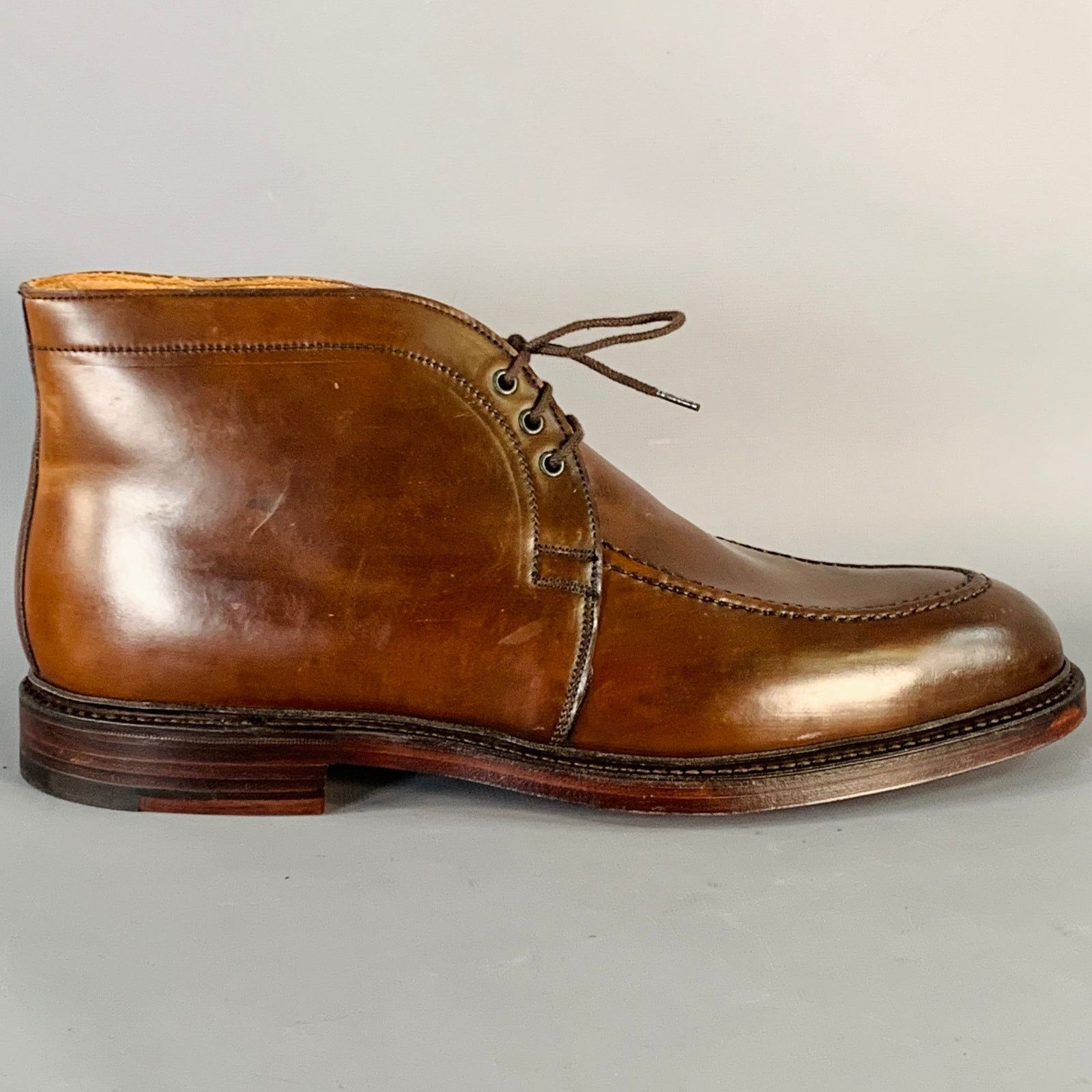 Ralph Lauren RALPH LAUREN Gifford Cordovan Leather Lace-Up Ankle Boots Size US 10.5 / EU 43-44 - 2 Thumbnail