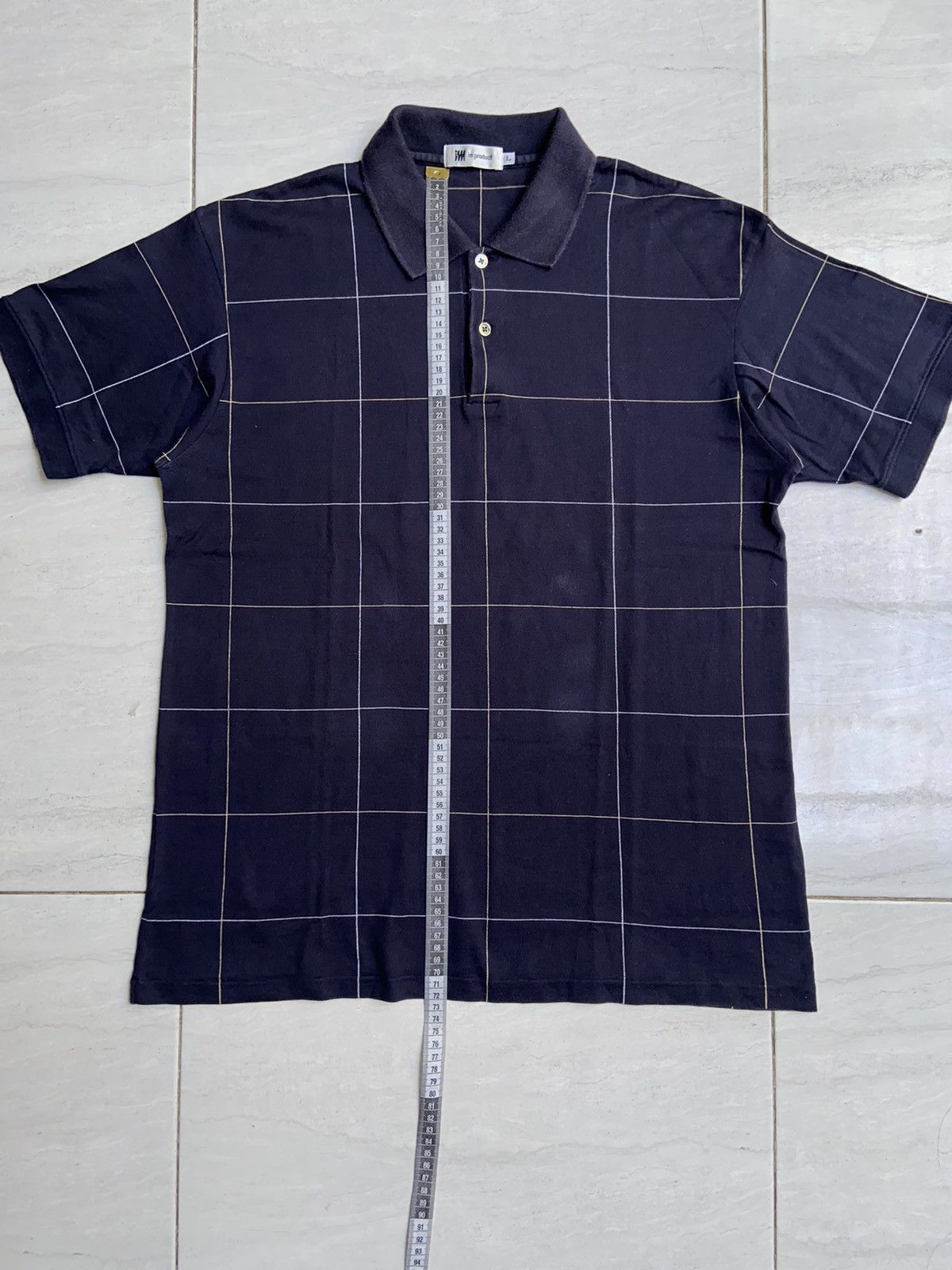 Issey Miyake IM PRODUCT Navy Plaid T-Shirt Size US M / EU 48-50 / 2 - 2 Thumbnail