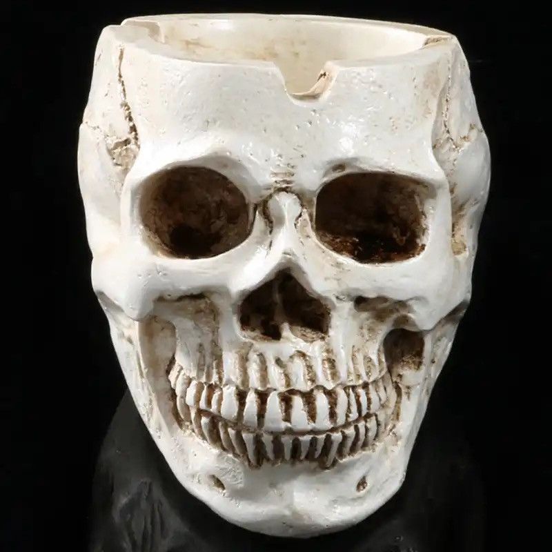 Vintage Skull Ashtray Personality Fashion Creative Accessories Size ONE SIZE - 2 Thumbnail
