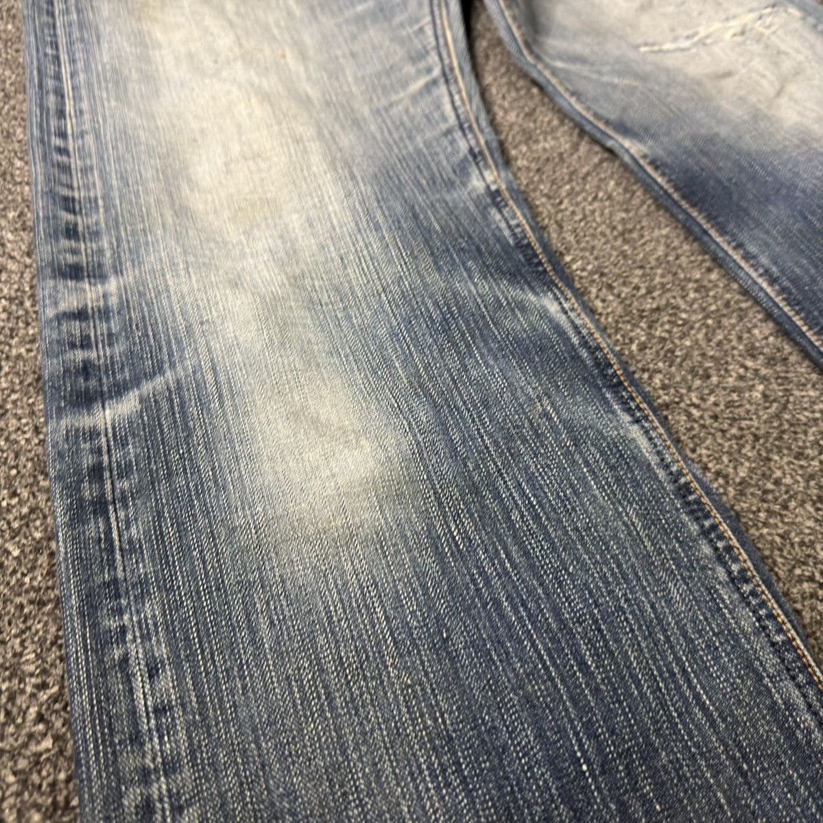 Denim & Co. 🔥🇯🇵 Vintage 90s Japanese Lee Distressed Light Wash Denim Size US 34 / EU 50 - 5 Thumbnail