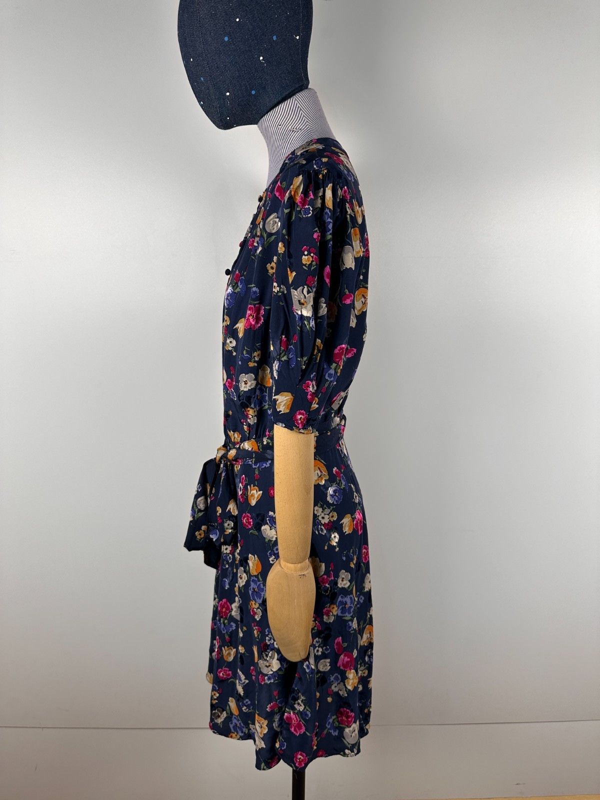 Ralph Lauren Ralph Lauren Blue Floral Dress Black Label Size 6 Size M / US 6-8 / IT 42-44 - 4 Thumbnail