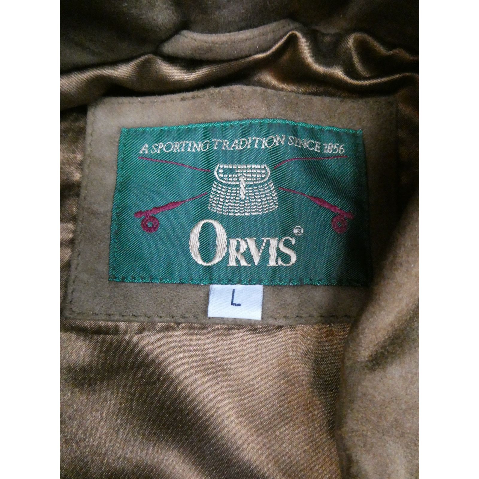 Orvis Orvis 100% leather button front leather suede jacket, Large Size US L / EU 52-54 / 3 - 4 Thumbnail