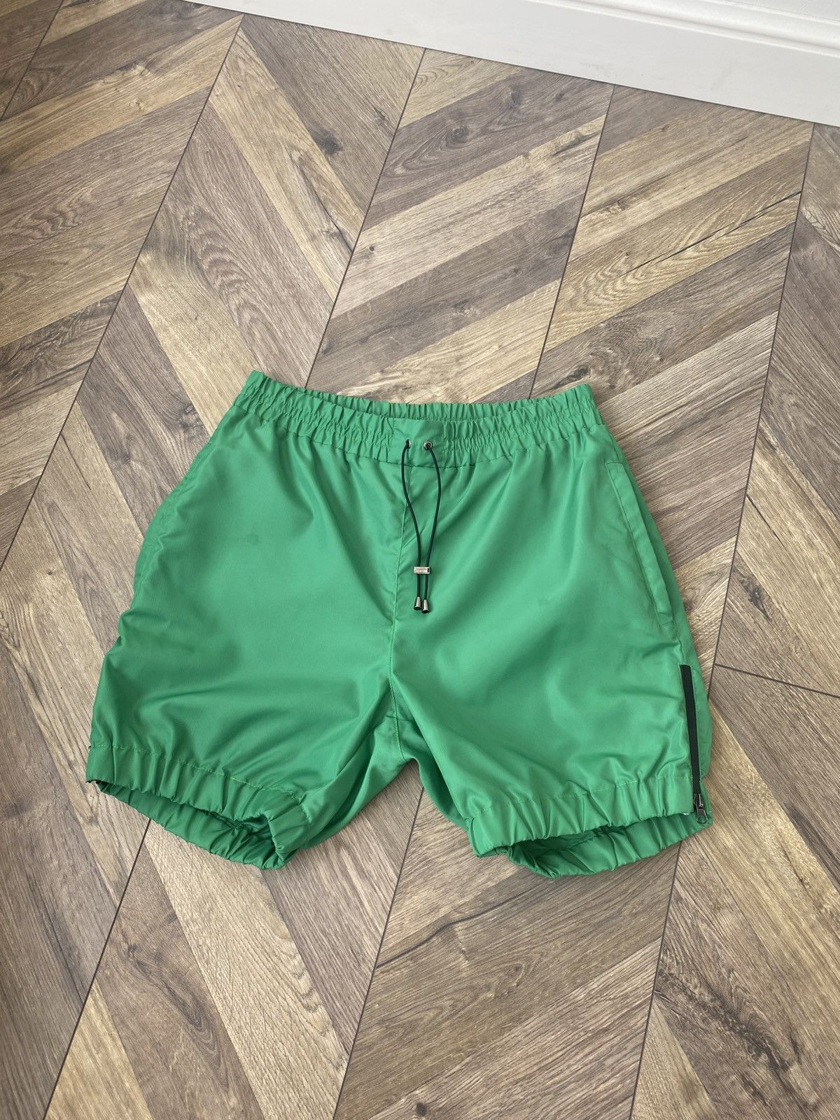 Designer Vintage Ftshp + Laformela green nylon shorts Size US 34 / EU 50 - 3 Thumbnail