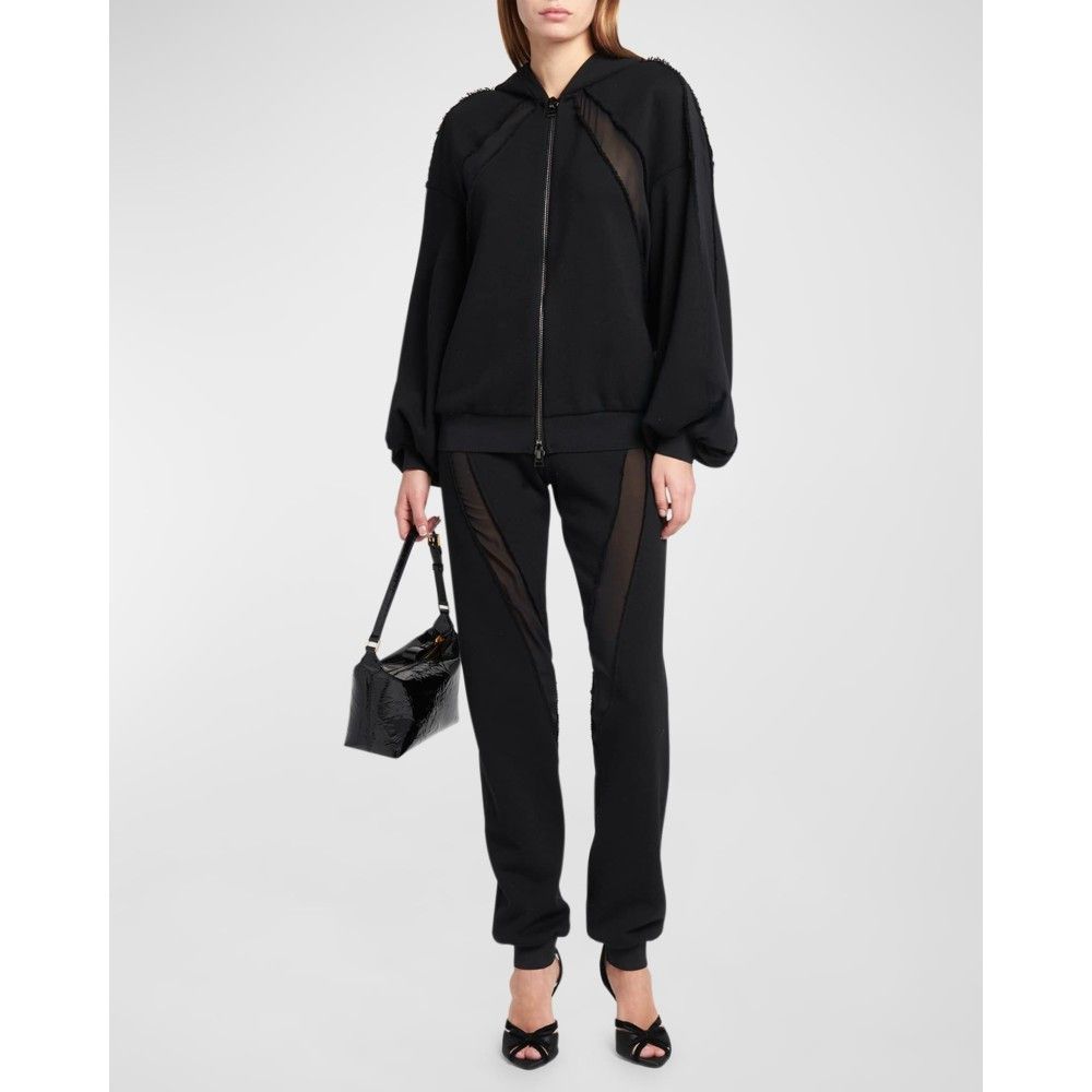 Tom Ford o1loc1c0924 PAJ149 Cotton Fleece Joggers in Black Size 26" / US 2 / IT 38 - 3 Thumbnail