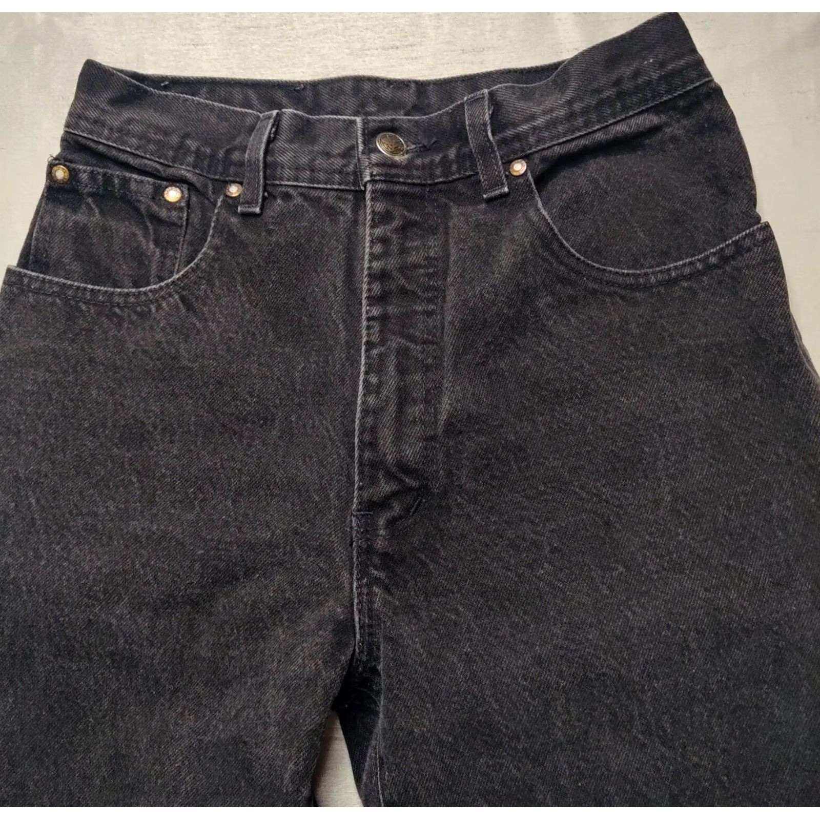 Parasuco PARASUCO Women Jeans 26x27 Black Tapered Ankle 5-Pocket Denim High Rise Regular Fit 100% Cotton Adults Womens Size 26" / US 2 / IT 38 - 6 Thumbnail