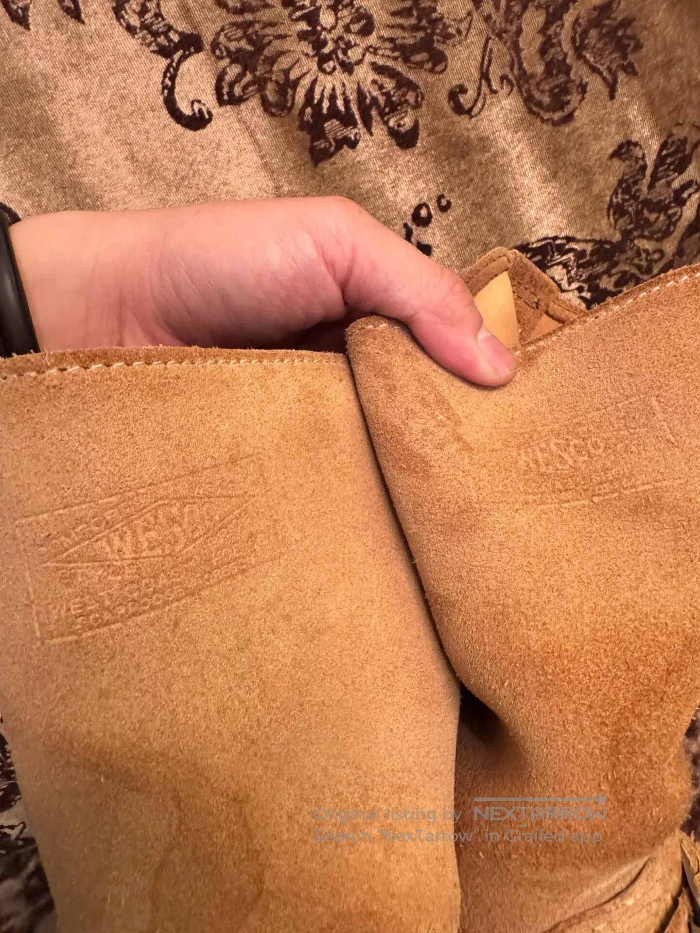 WESCO Wesco Engineer Boots in Beige Suede. Size US 8.5 / EU 41-42 - 5 Thumbnail