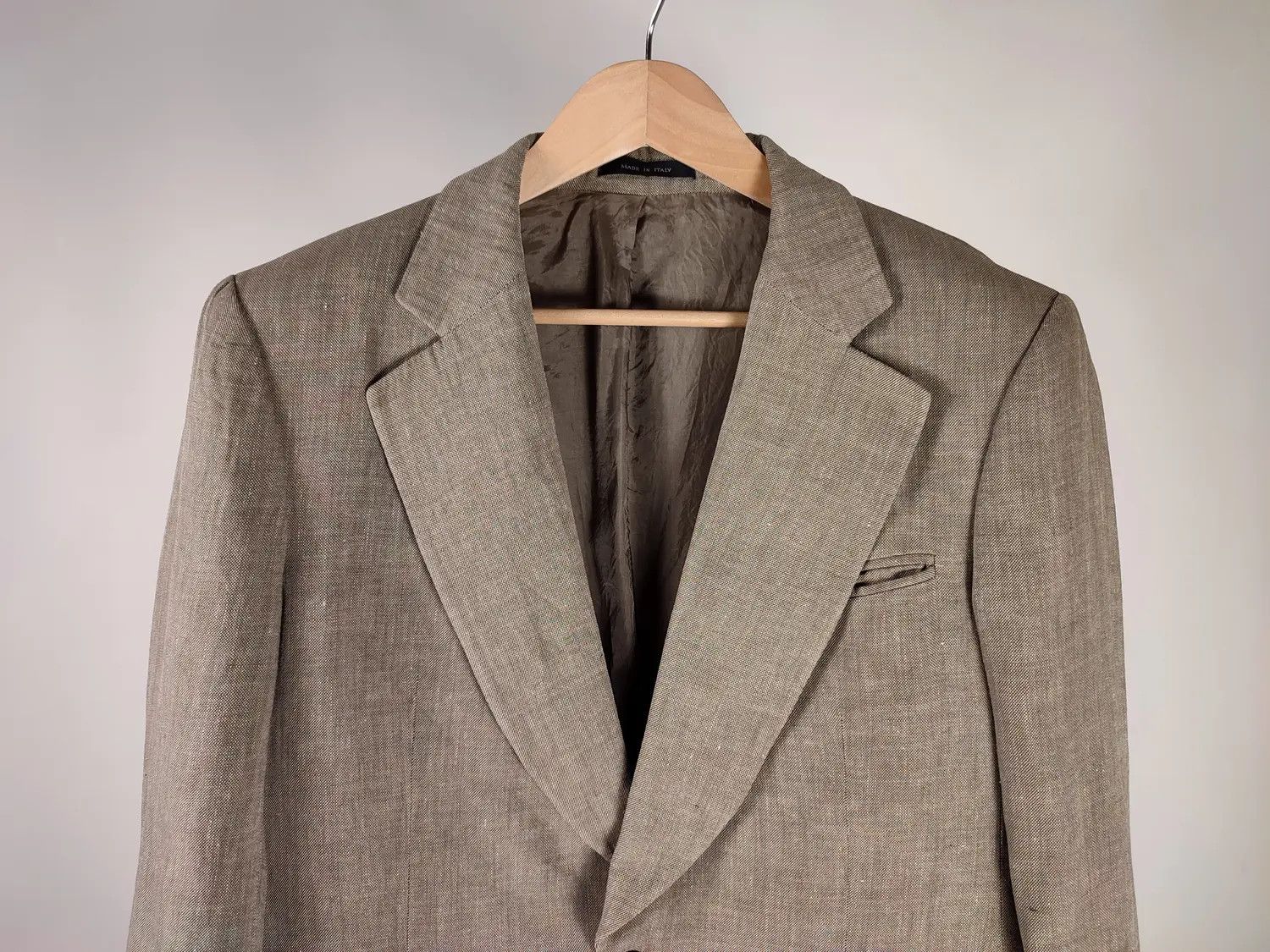 Emporio Armani Emporio Armani 2005 Oldschool Linen Blazer Vintage Jacket Size 46R - 5 Thumbnail