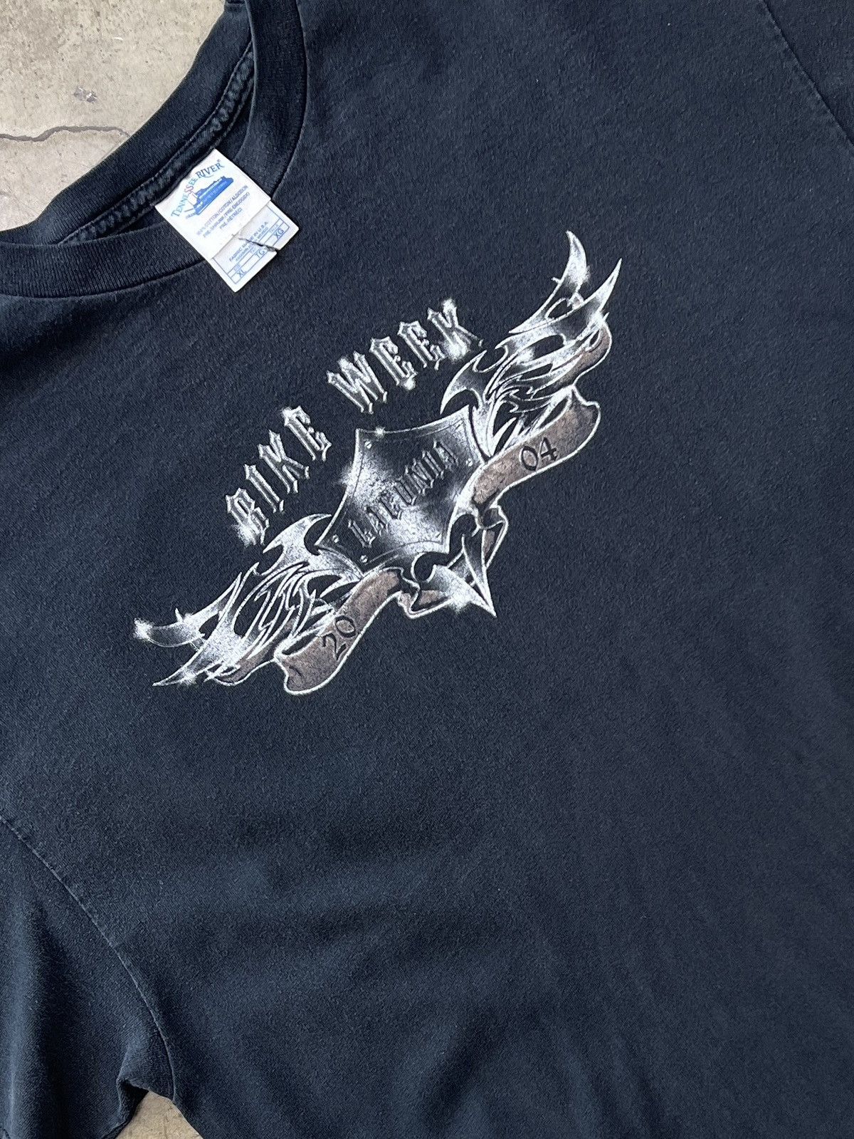 Harley Davidson Vintage 2004 Bike Week Lacunia Panhead Skull Tee XL Size US XL / EU 56 / 4 - 4 Thumbnail