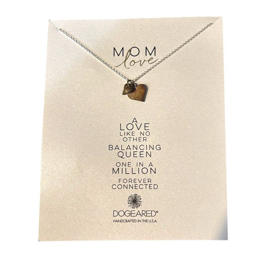 Other DOGEARED Mom Love Necklace 18” Chain + SS Heart Charms | NWT Size ONE SIZE - 1 Thumbnail
