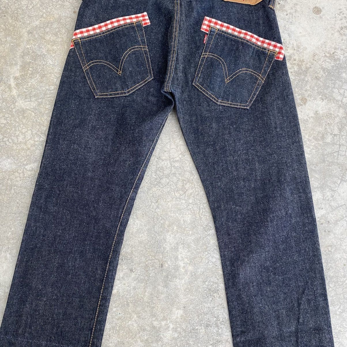 Junya Watanabe × Levi's SS09 Levis X Junya Watanabe Reconstruct Calico Trimmed Jeans Size US 34 / EU 50 - 13 Thumbnail