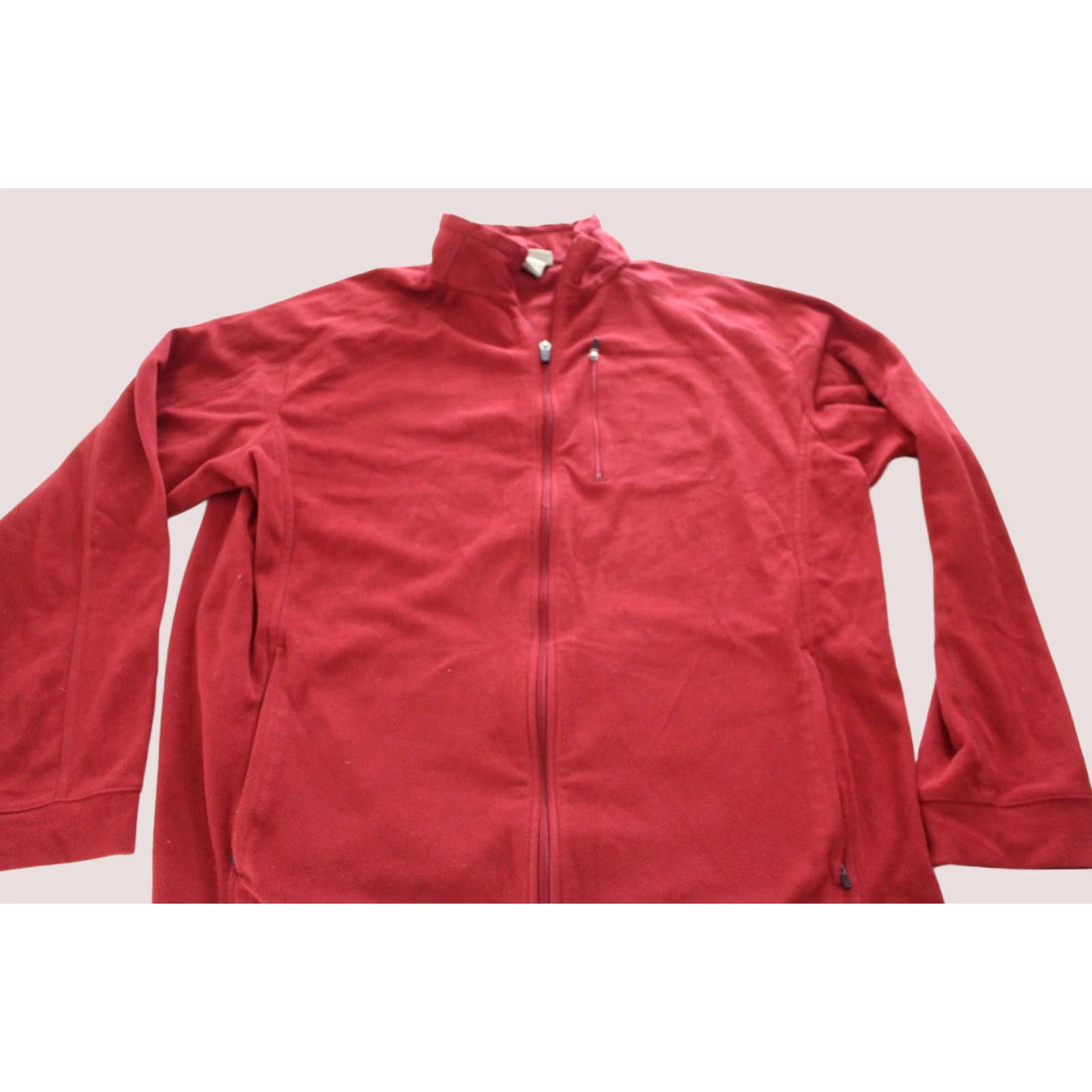 Vintage LL Bean Reddish Fleece Zippered Sweater Large L Mens Size US L / EU 52-54 / 3 - 1 Thumbnail