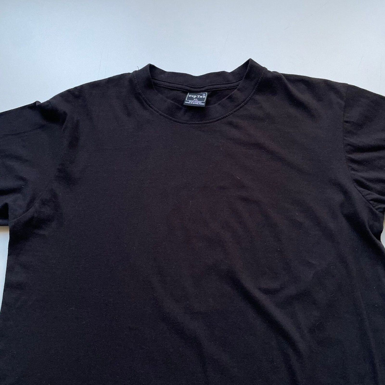 Vintage Vintage Y2K Sun Faded Black Blank Basic T Shirt Large Rare Size US L / EU 52-54 / 3 - 2 Thumbnail