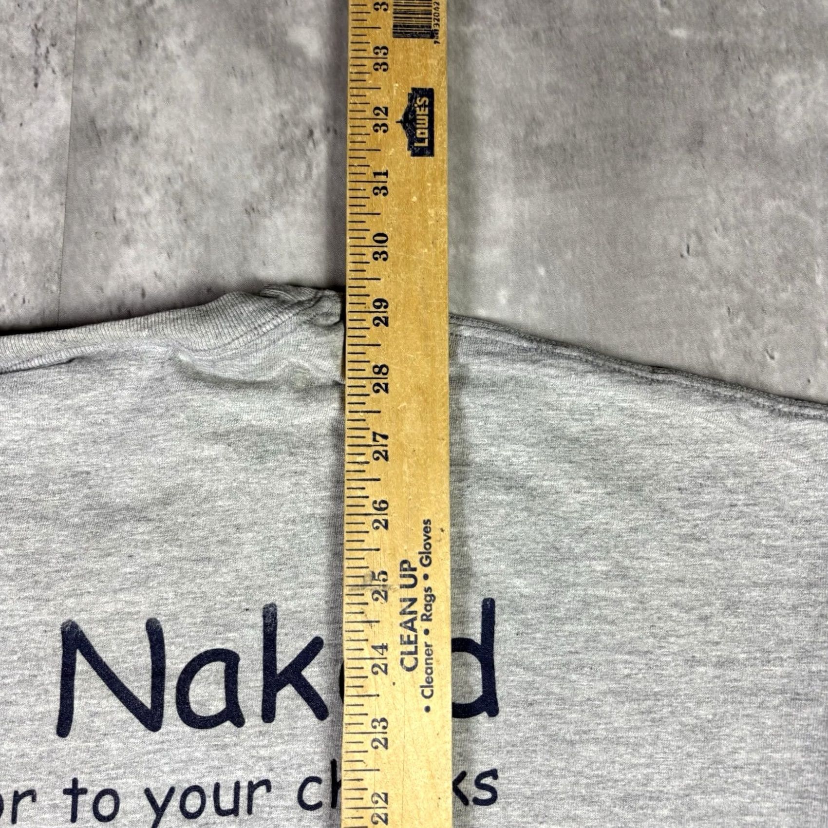 Hanes VINTAGE Boat Naked T Shirt Chesapeake Bay Funny Quote Promo Adult XXL Gray Hanes 90s Size US XXL / EU 58 / 5 - 4 Thumbnail