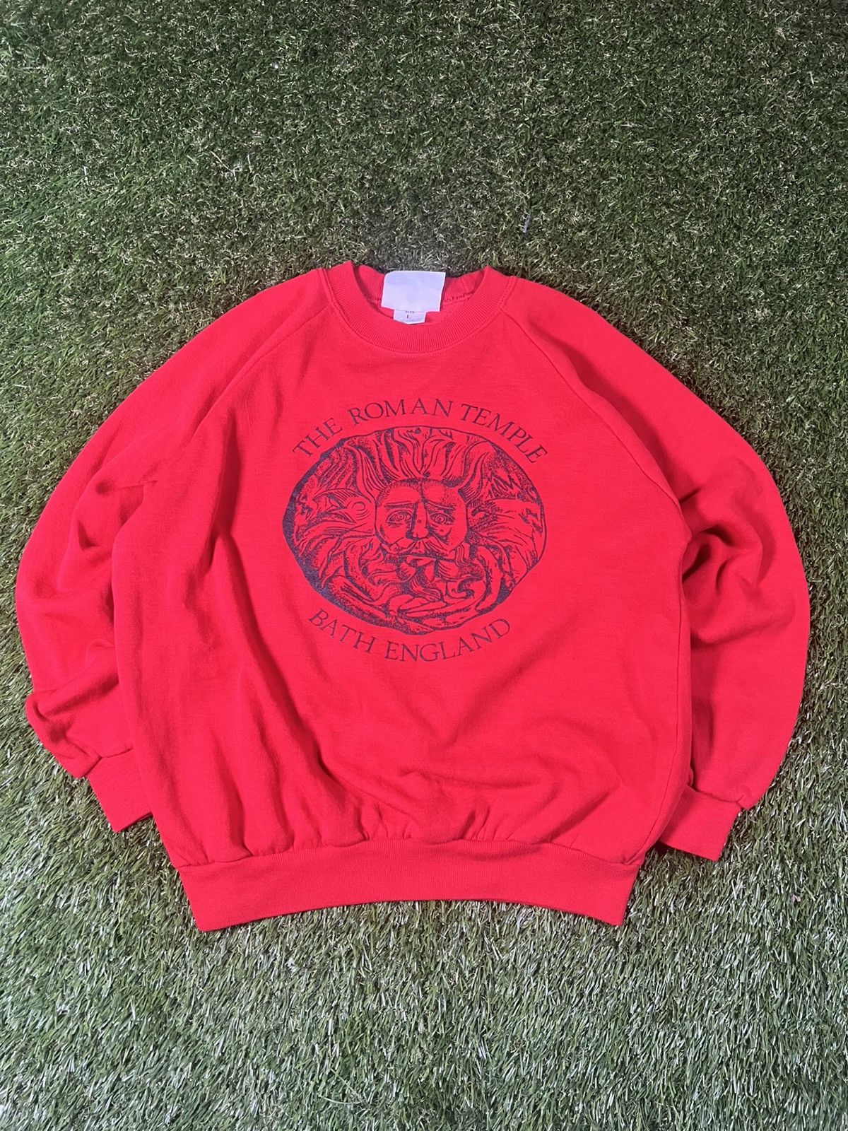 Vintage Vintage 90s Ancient Roman Temple Da Vinci Style Art Crewneck Size US M / EU 48-50 / 2 - 2 Thumbnail