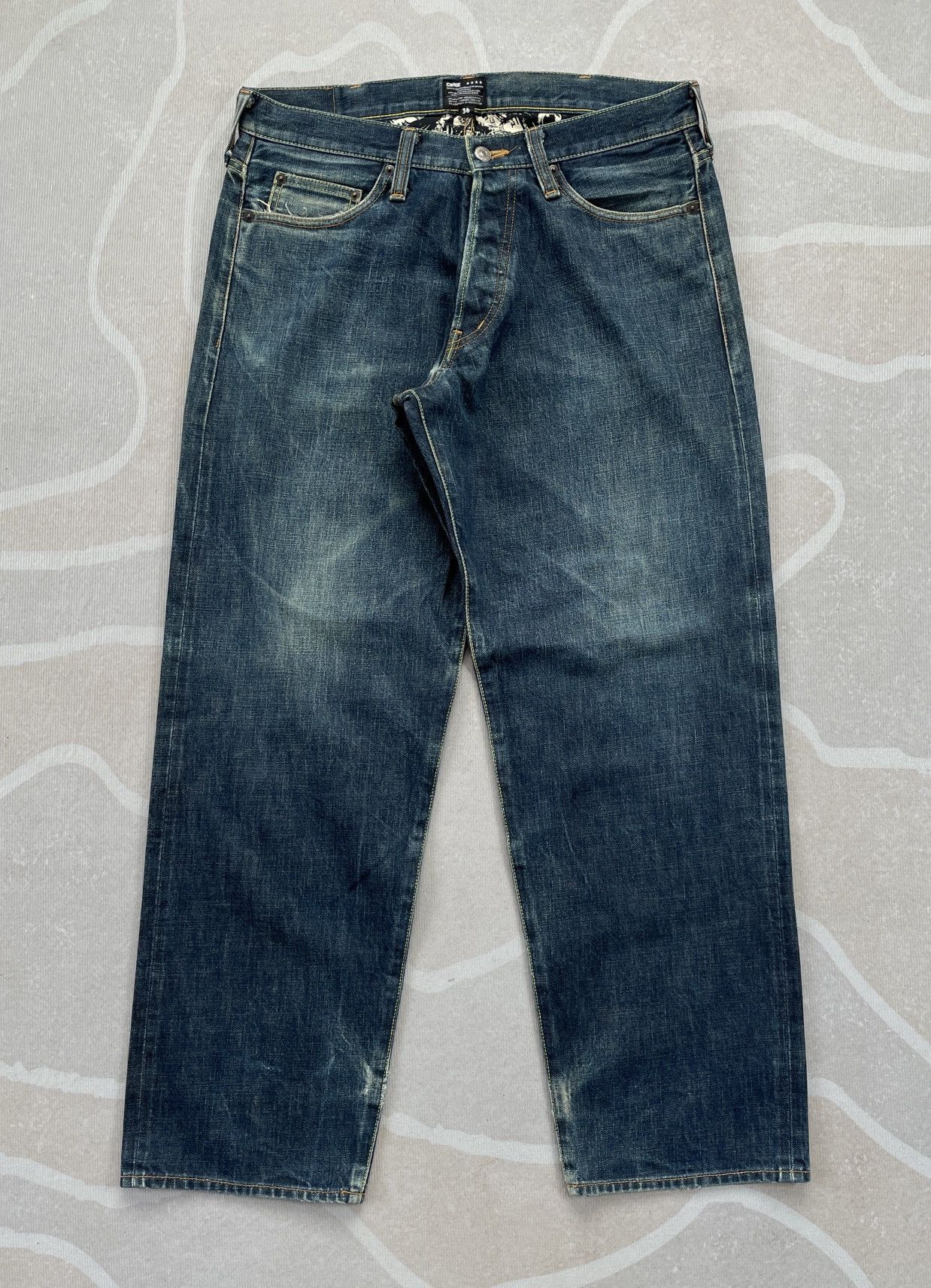 Designer × Japanese Brand × Salvage Crimie Red Selvedge Jeans (P63) Size US 33 - 2 Thumbnail