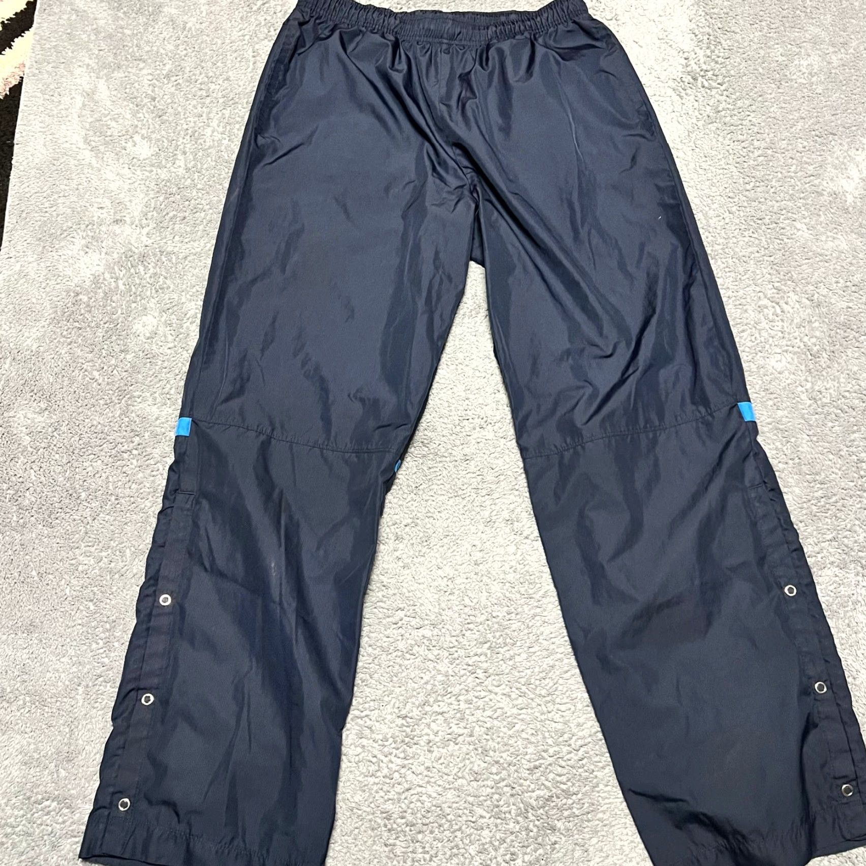 Nike Nike Golf Pants Mens Large Navy Blue Fit Storm Straight Ankle Snap Windbreaker Size US 33 - 2 Thumbnail