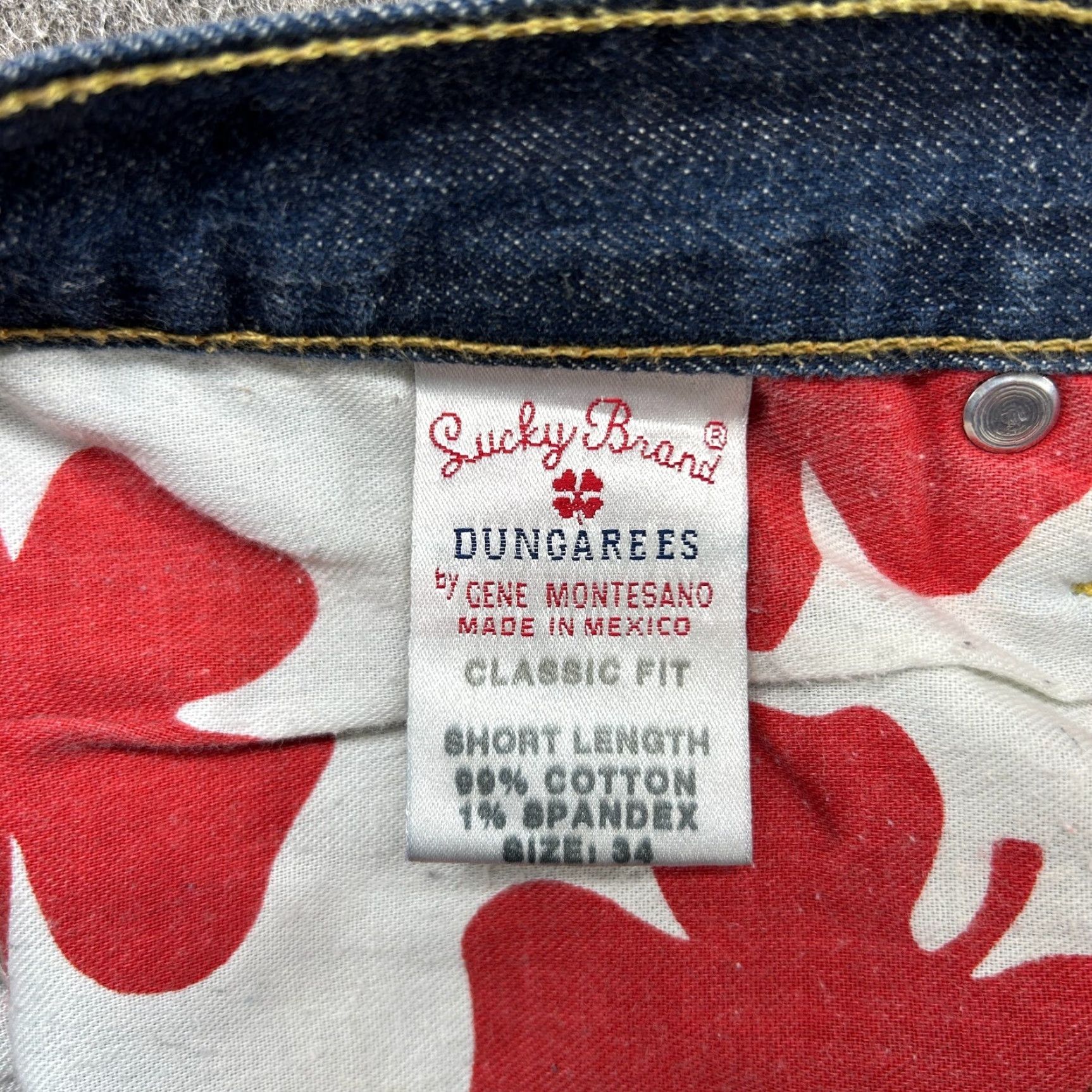 Lucky Brand VINTAGE Lucky Brand Jeans Mens 34x30 Blue Straight Classic Dark Baggy Loose Y2K Size US 34 / EU 50 - 6 Thumbnail