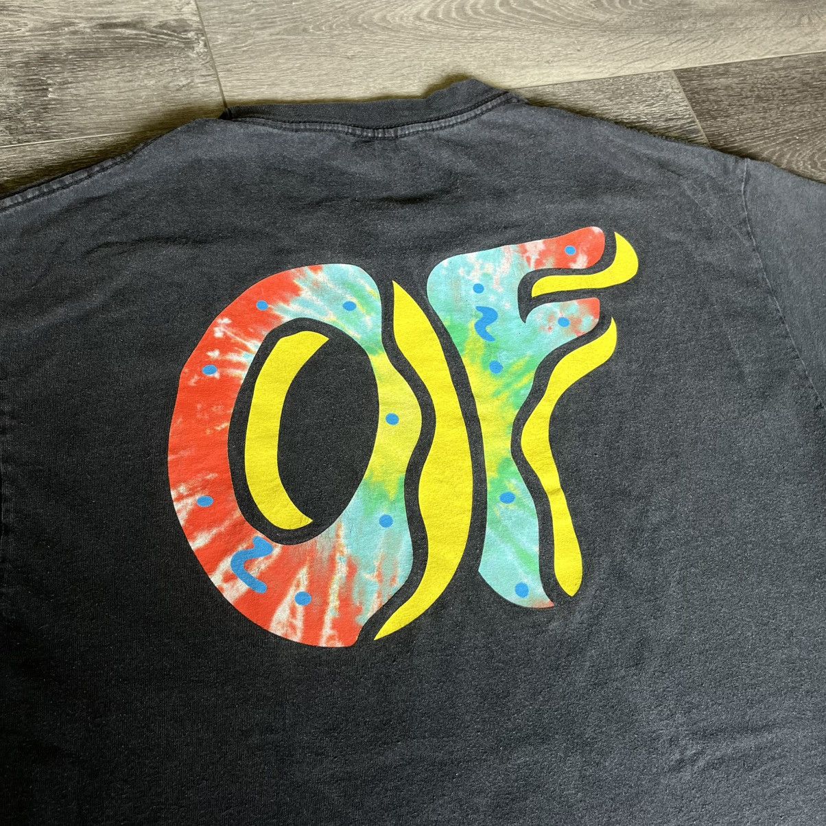 Odd Future × Tyler The Creator × Vintage Vintage Y2K OG Odd Future Tie Dye Donut Graphic Logo T Shirt Size US L / EU 52-54 / 3 - 4 Thumbnail
