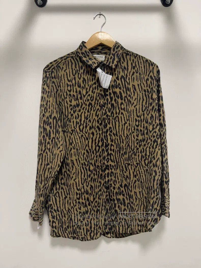 Saint Laurent Paris Saint Laurent Paris size 38 Leopard Print Shirt Size M / US 6-8 / IT 42-44 - 1 Thumbnail