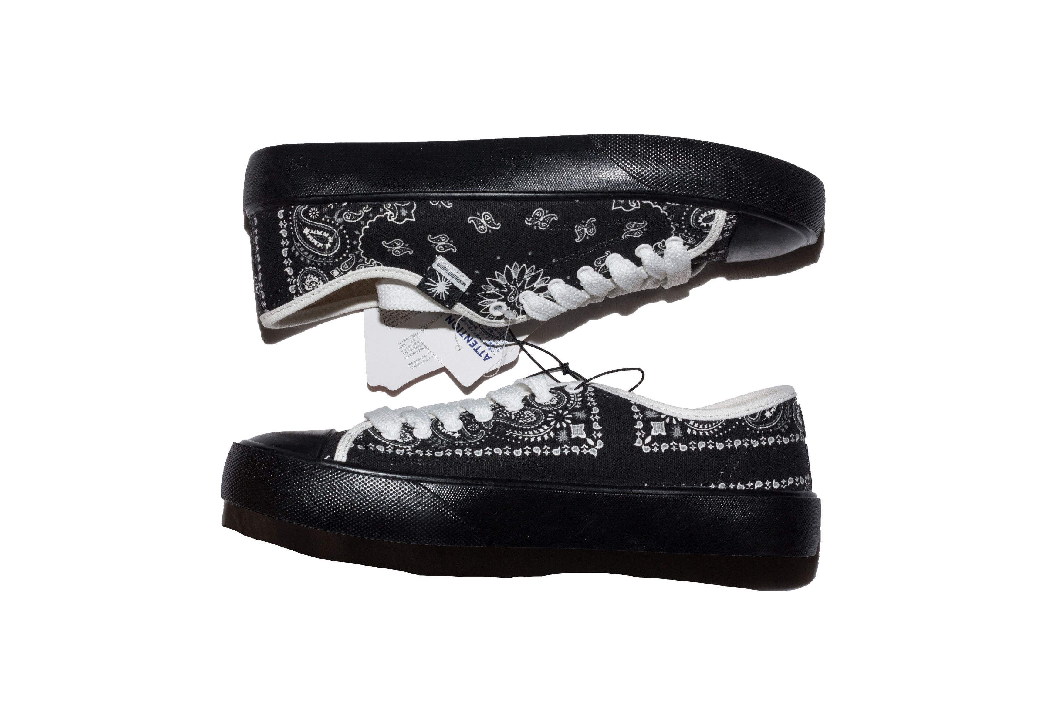 Maison MIHARA YASUHIRO Double Black Paisley Lace Up Court Shoes Size US 8.5 / EU 41-42 - 8 Thumbnail