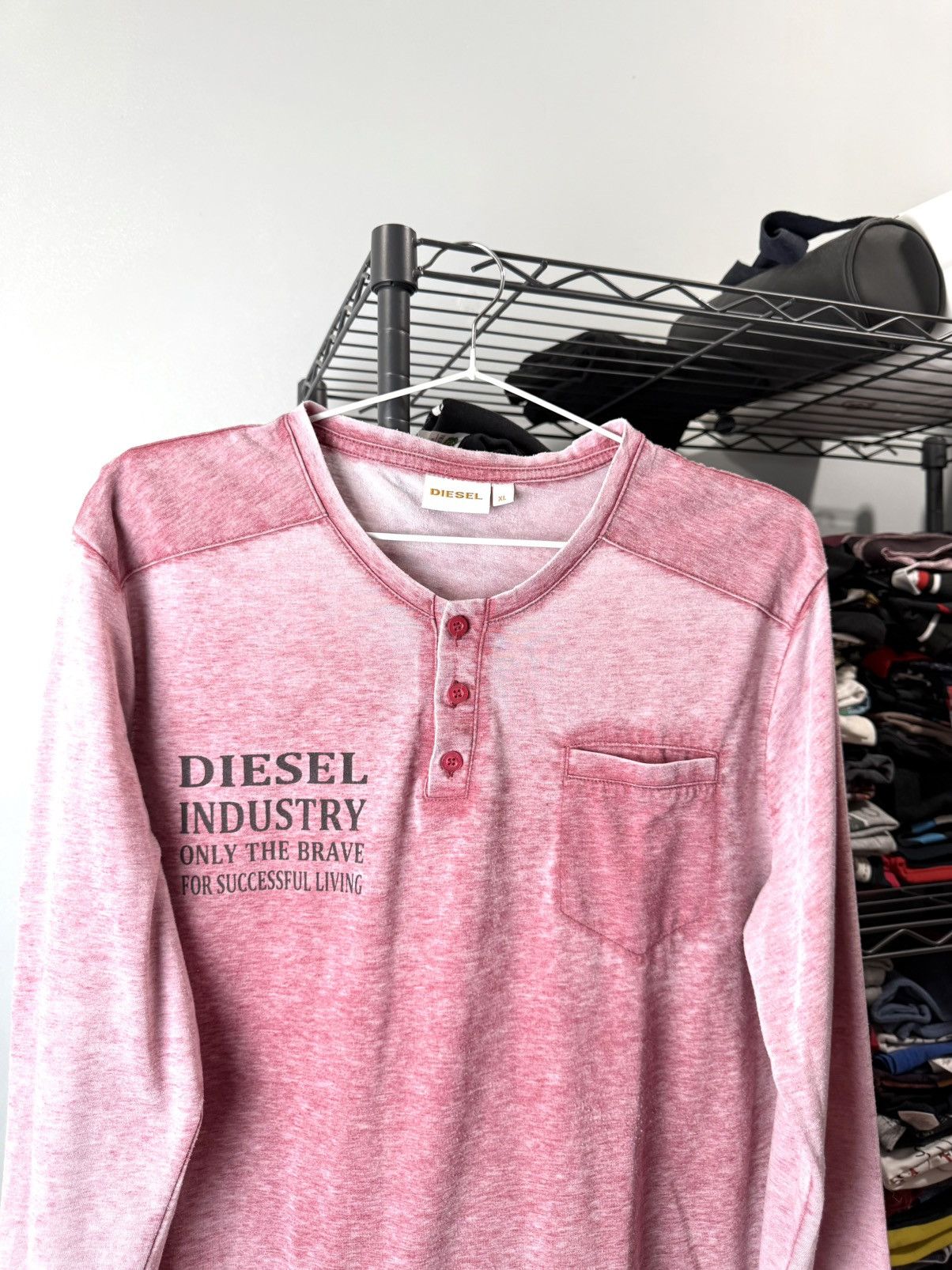 Diesel Vintage Diesel Gradient Longsleeve Archive Retro Streetwear Size US XL / EU 56 / 4 - 2 Thumbnail