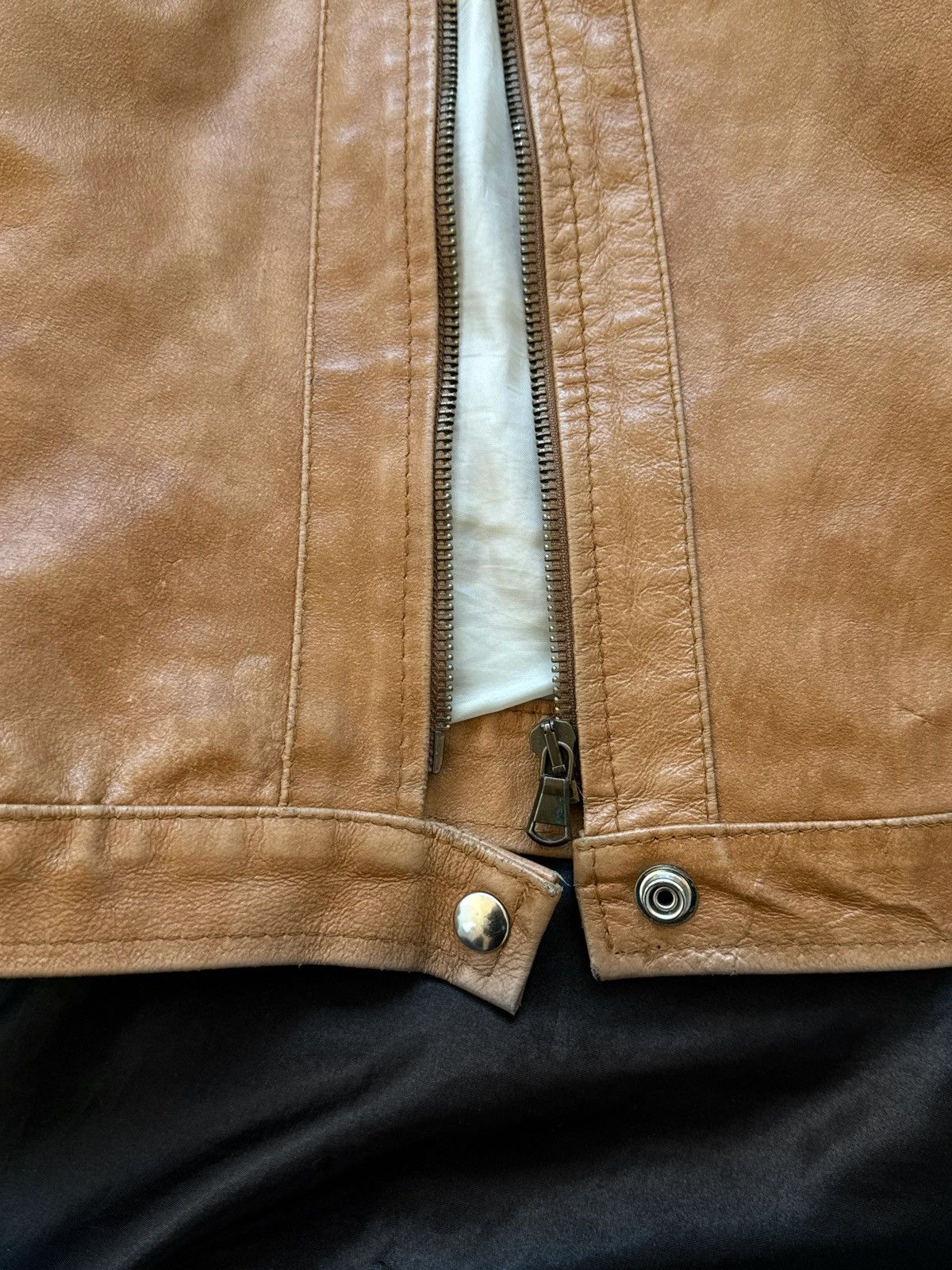 Vintage Amazing leather avant-garde distressed jacket Size M / US 6-8 / IT 42-44 - 4 Thumbnail