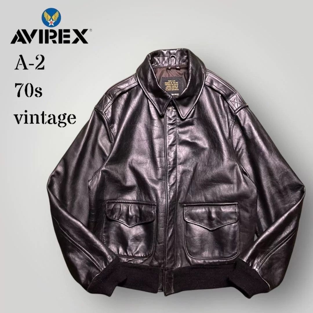 Avirex vintage a-2 genuine horse hide jacket Size US L / EU 52-54 / 3 - 1 Thumbnail