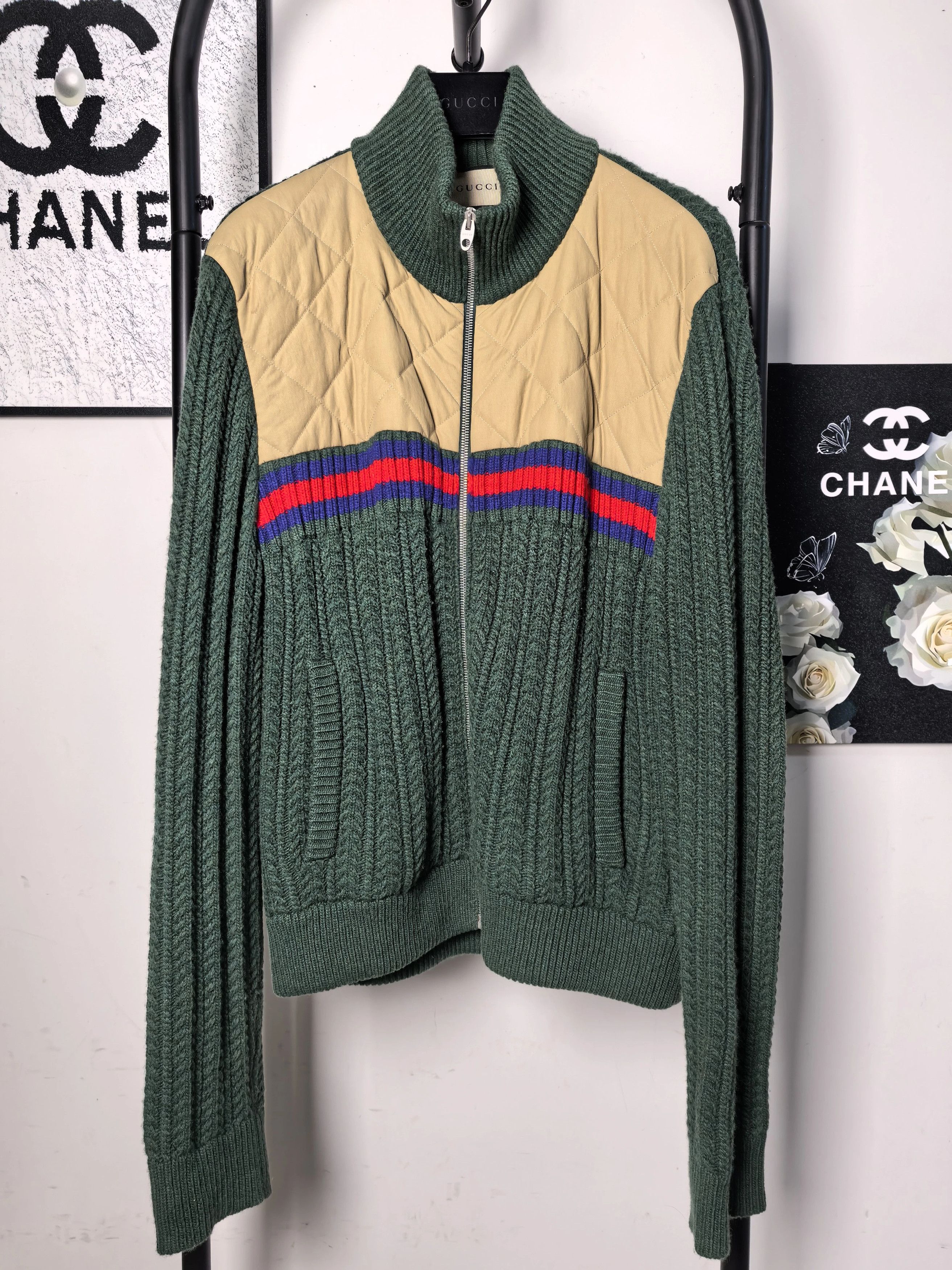 Gucci Gucci Colorblocked Knit Jacket 98% New Authentic Size US L / EU 52-54 / 3 - 1 Thumbnail