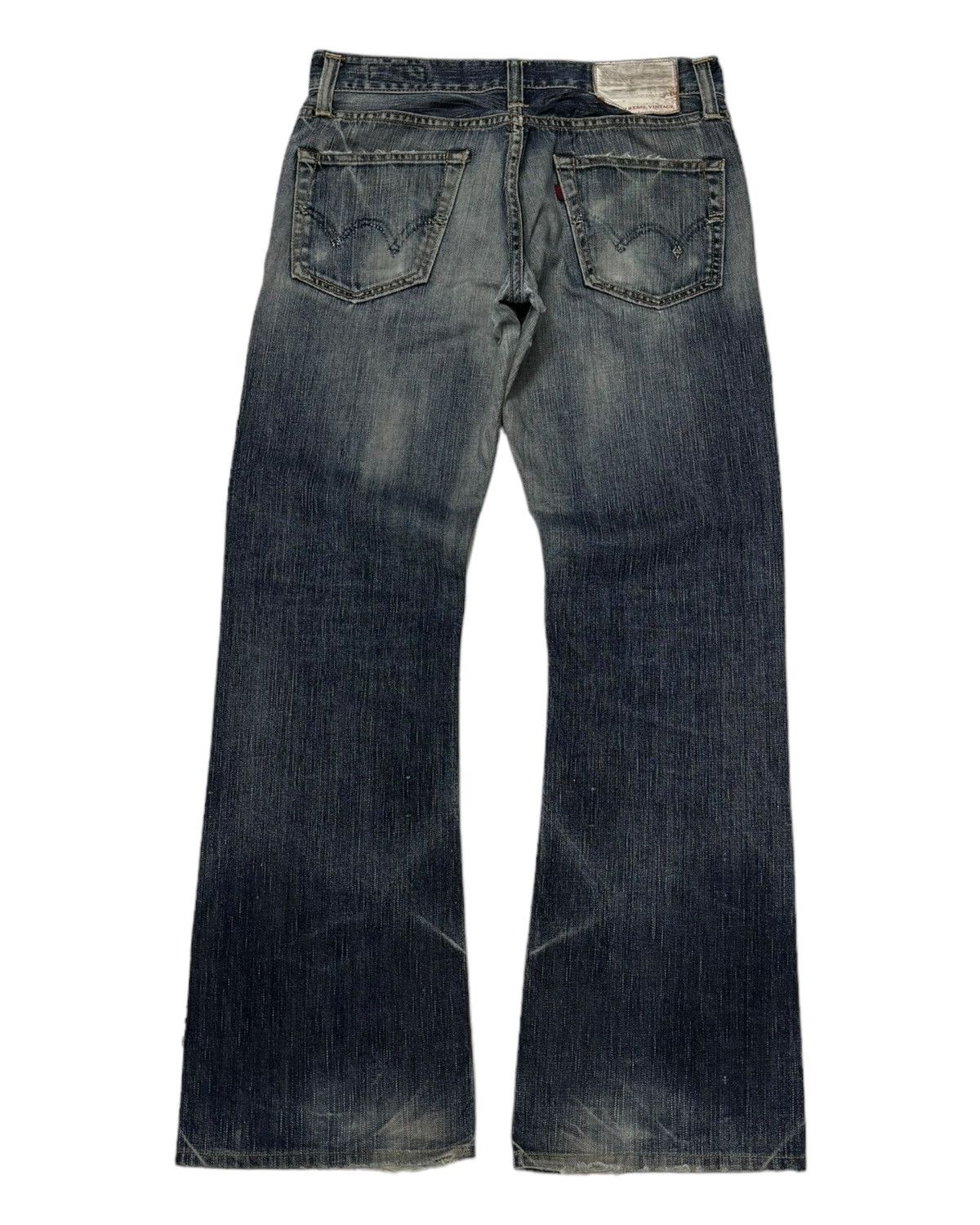 Edwin EDWIN 511 REBEL VINTAGE FLARED DISTRESSED DENIM FLARE JEANS Size US 30 / EU 46 - 7 Thumbnail