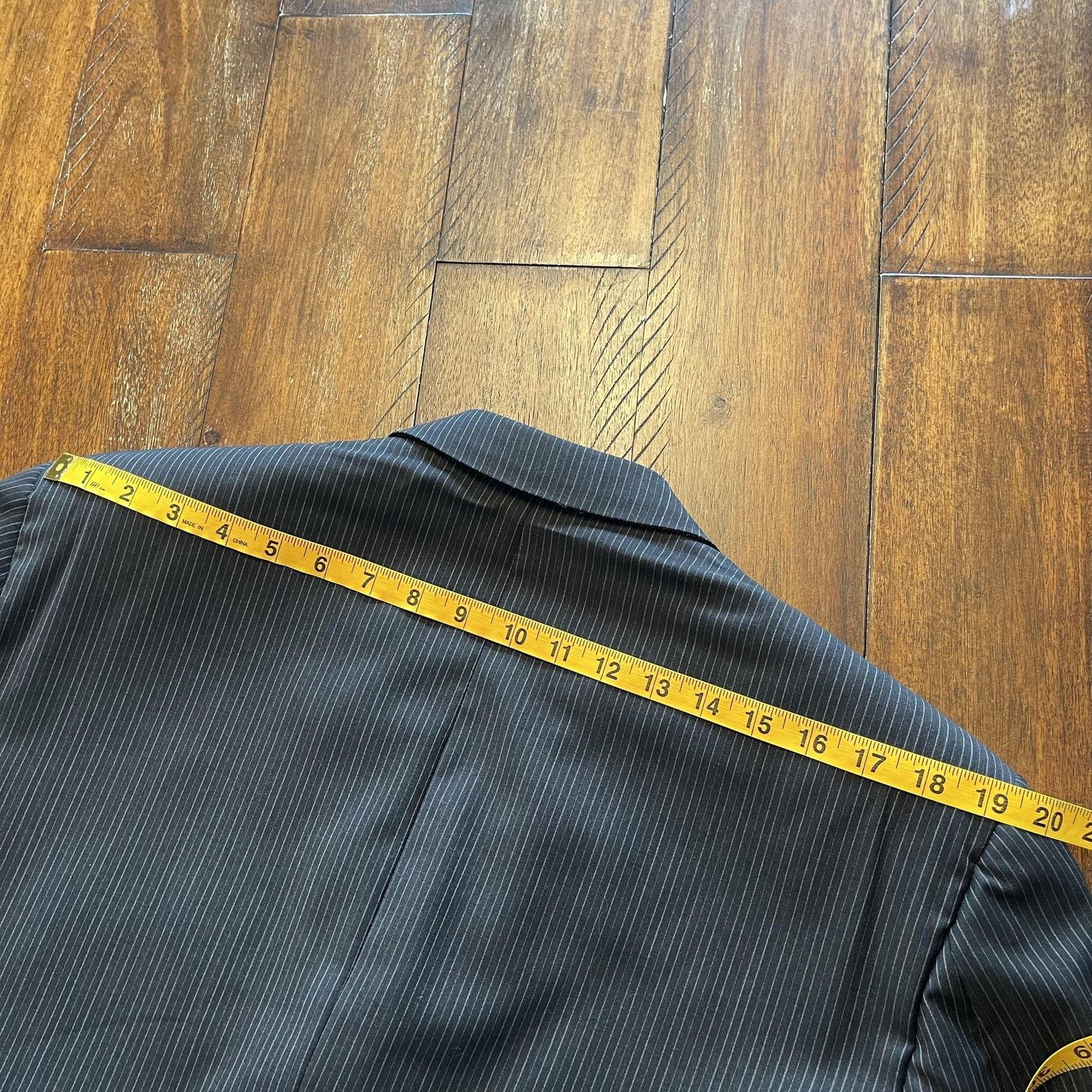 Burberry Vtg Burberry Sport Coat 44R Pinstripe Wool 3 Button Blazer Size 44R - 12 Thumbnail