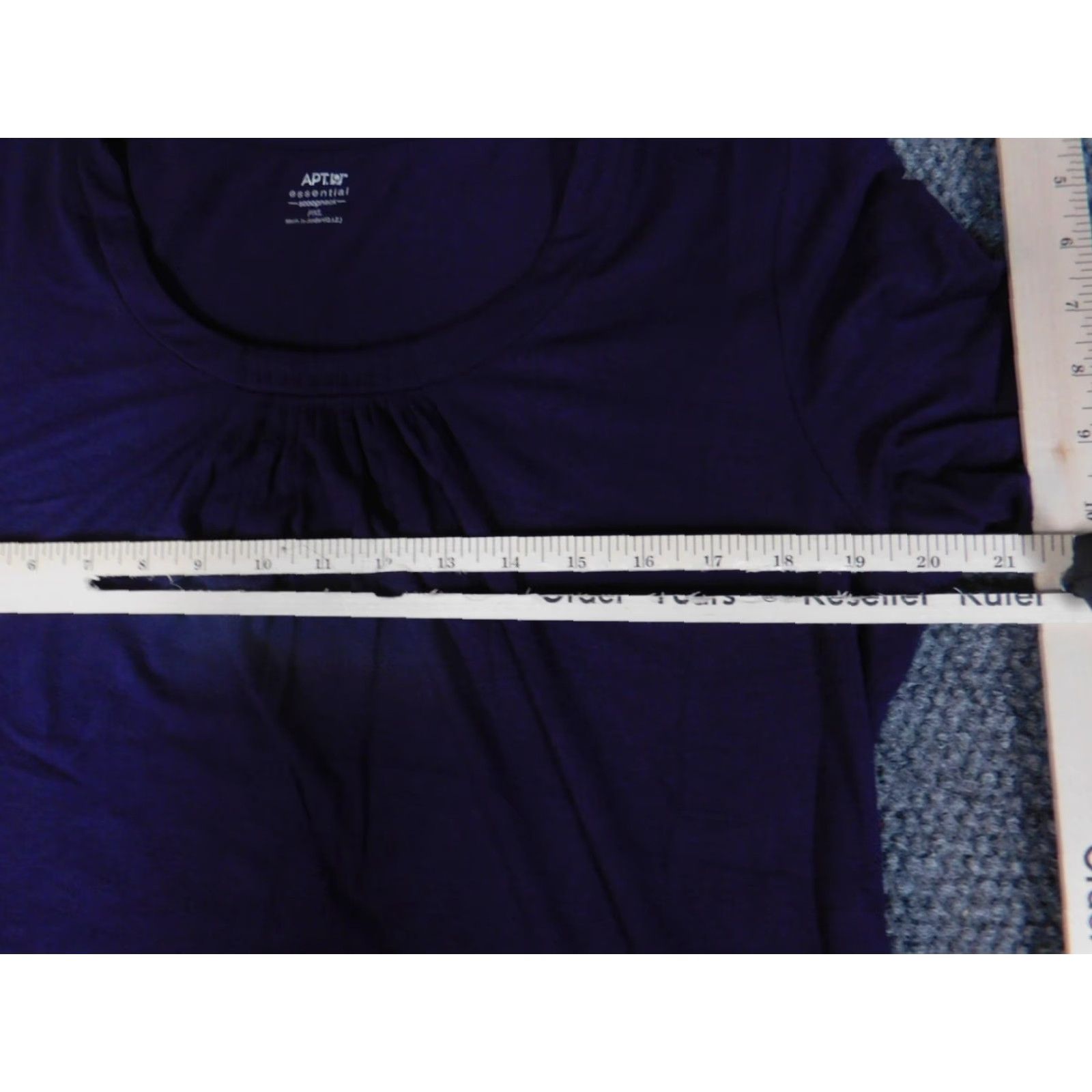 Apt. 9 Apt. 9 Blouse Women PXL Petites Purple Stretch Modal Rayon Cap Sleeve Crew Neck Button Pullover Casual Regular Vintage No Size XL / US 12-14 / IT 48-50 - 4 Thumbnail