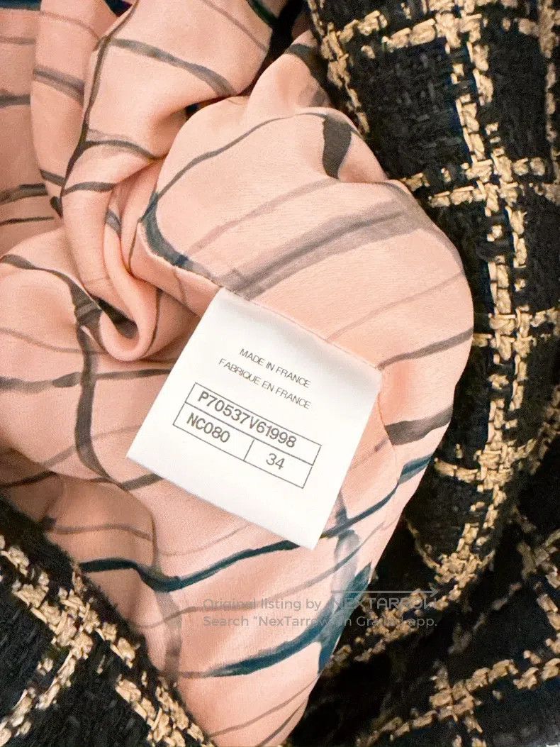 Chanel Chanel 21S Spring and Summer Fashion Plaid Tweed Jacket Size XXS / US 00 / IT 34 - 8 Thumbnail