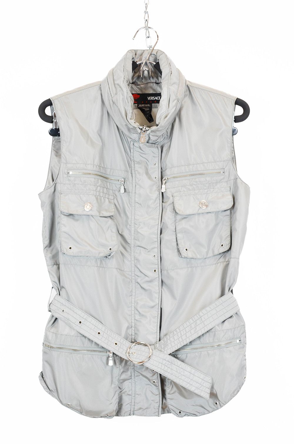 Versace Versace Sport Grey Nylon Utility Vest IT44 Size M / US 6-8 / IT 42-44 - 1 Thumbnail