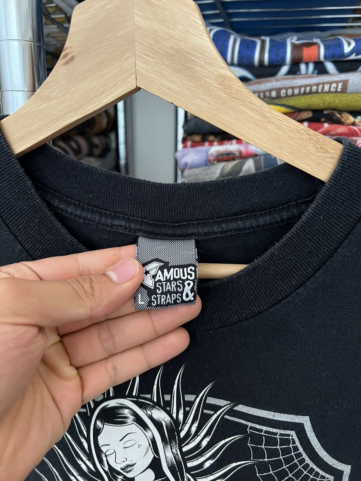 Famous Stars And Straps 2000s Skateboarding Virgin Mary Mexican Y2K Religion Tee Size US L / EU 52-54 / 3 - 3 Thumbnail
