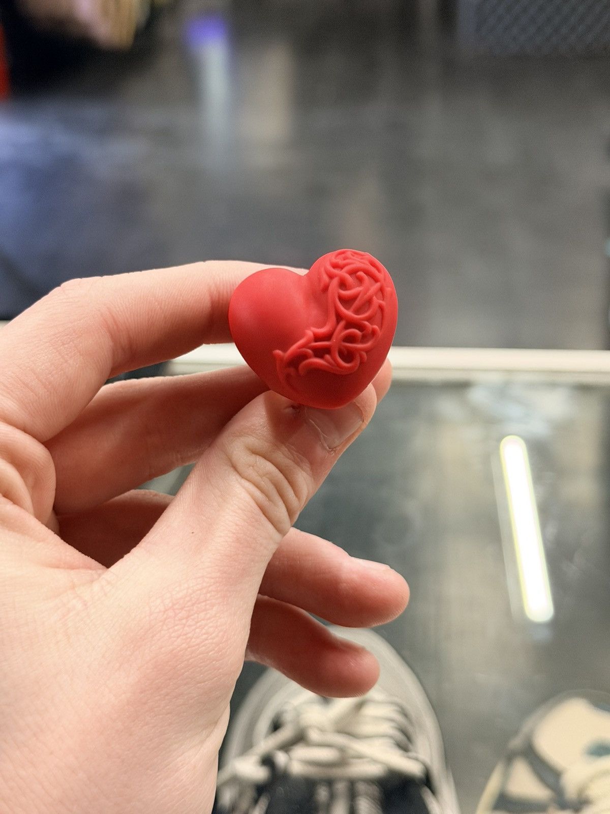 Chrome Hearts Chrome hearts silicone red heart floral ring Size ONE SIZE - 1 Thumbnail