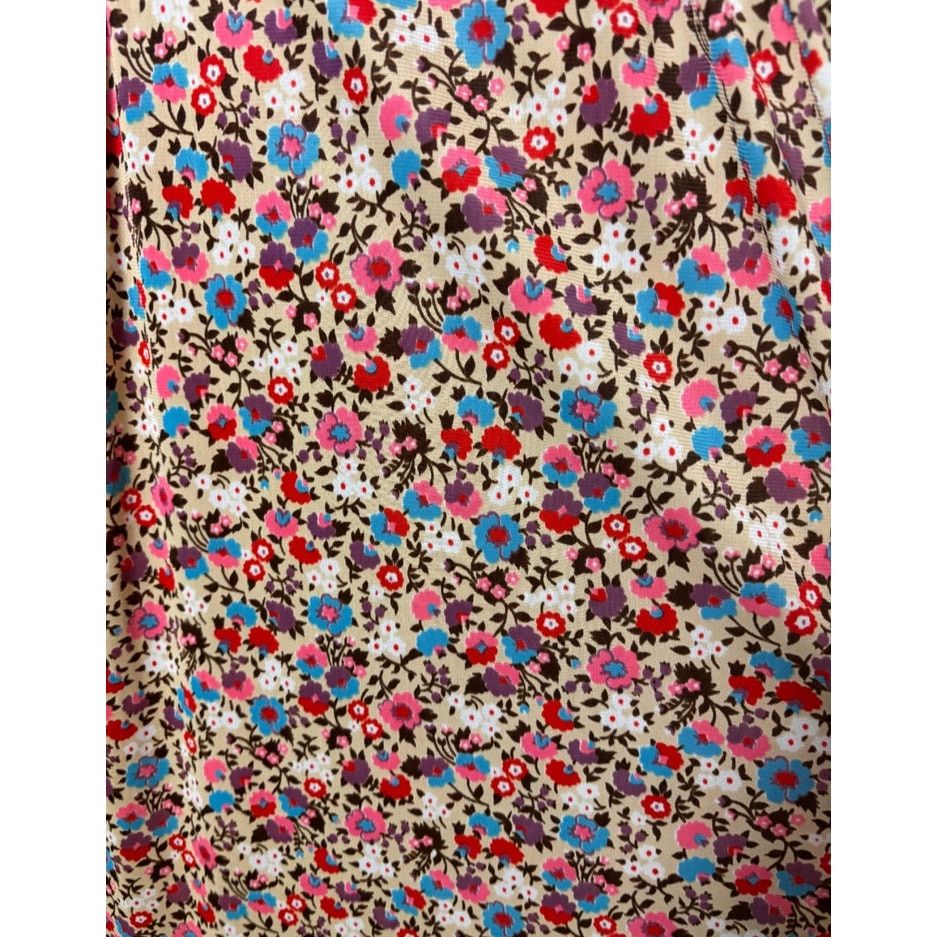 Vintage Vintage 60s/70s Pink Floral Short Sleeve Maxi Dress XS Small Size XS / US 0-2 / IT 36-38 - 7 Thumbnail